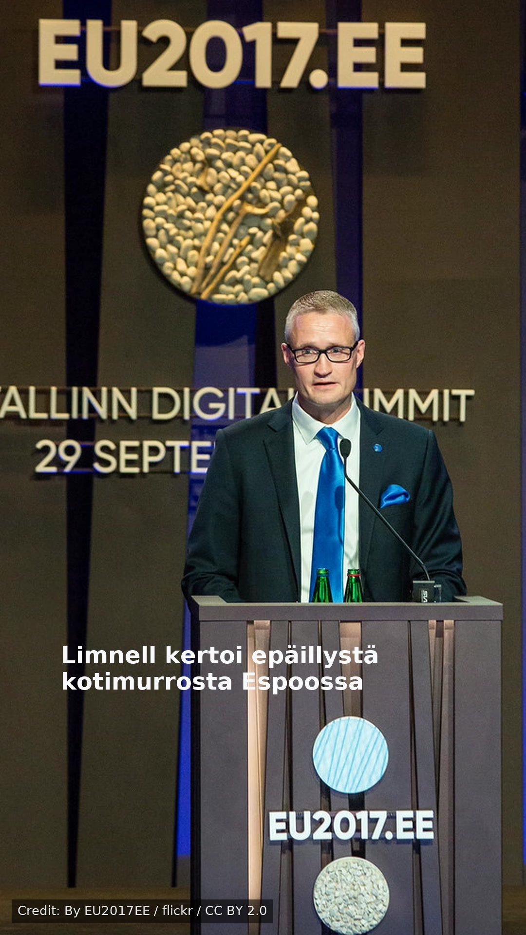 Limnell kertoi epäillystä kotimurrosta Espoossa