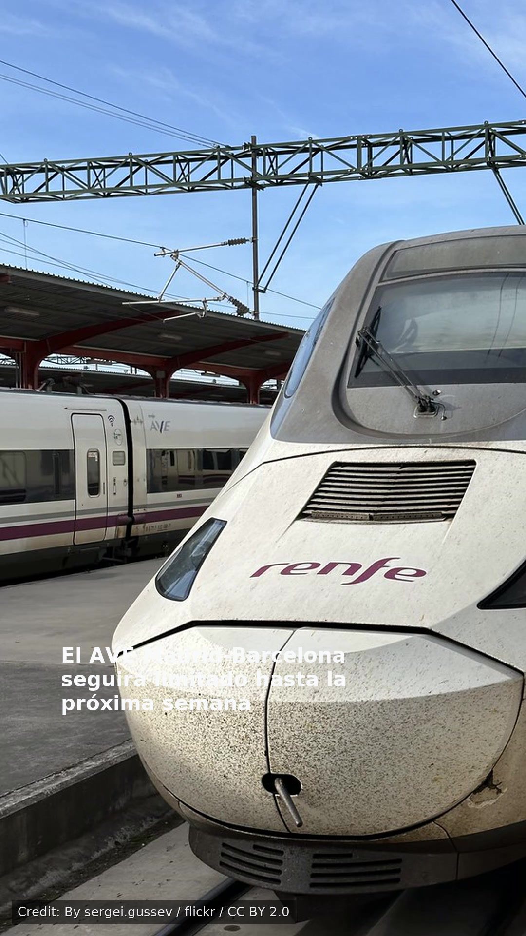 El AVE Madrid-Barcelona seguirá limitado hasta la próxima semana