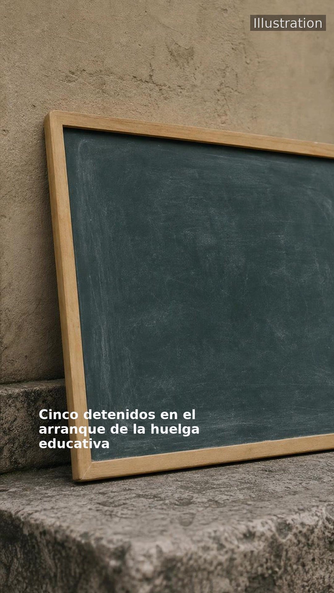 Cinco detenidos en el arranque de la huelga educativa