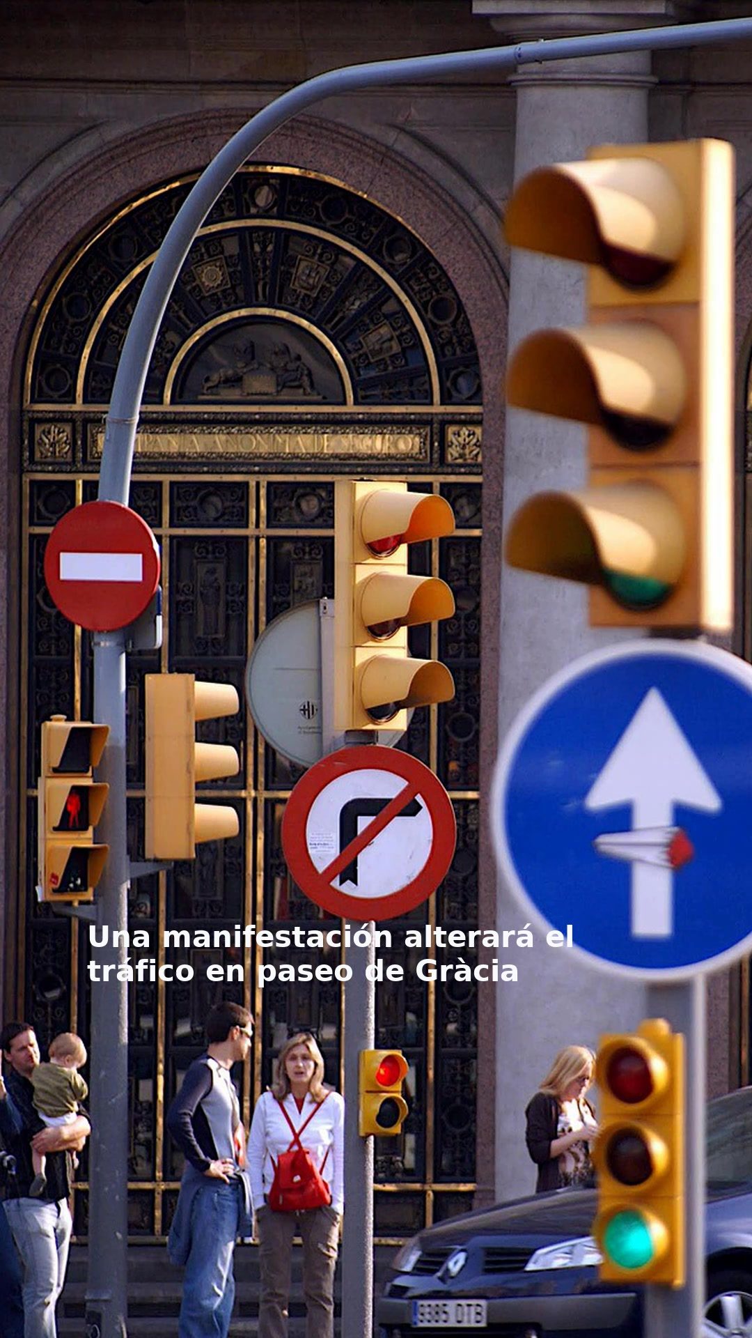 Una manifestación alterará el tráfico en paseo de Gràcia