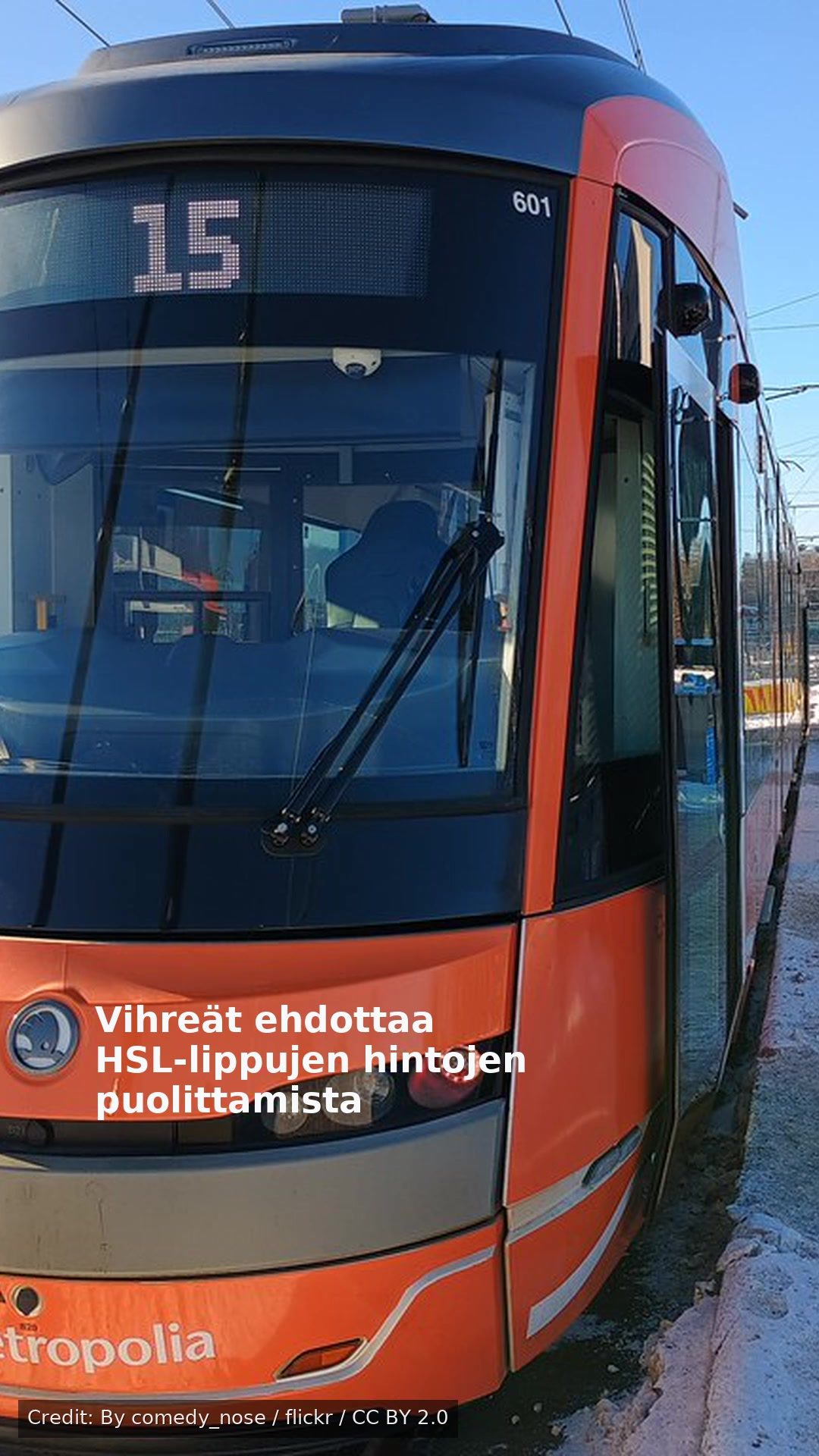 Vihreät ehdottaa HSL-lippujen hintojen puolittamista