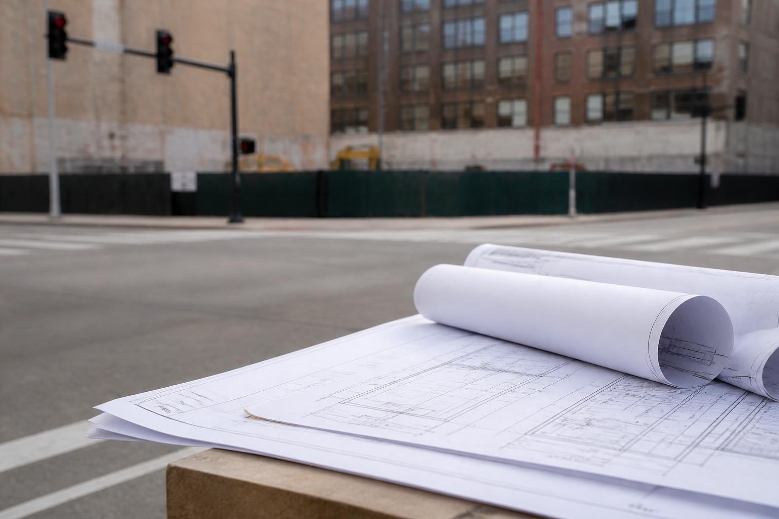 Tower crane permit issued for 7 W. Elm development