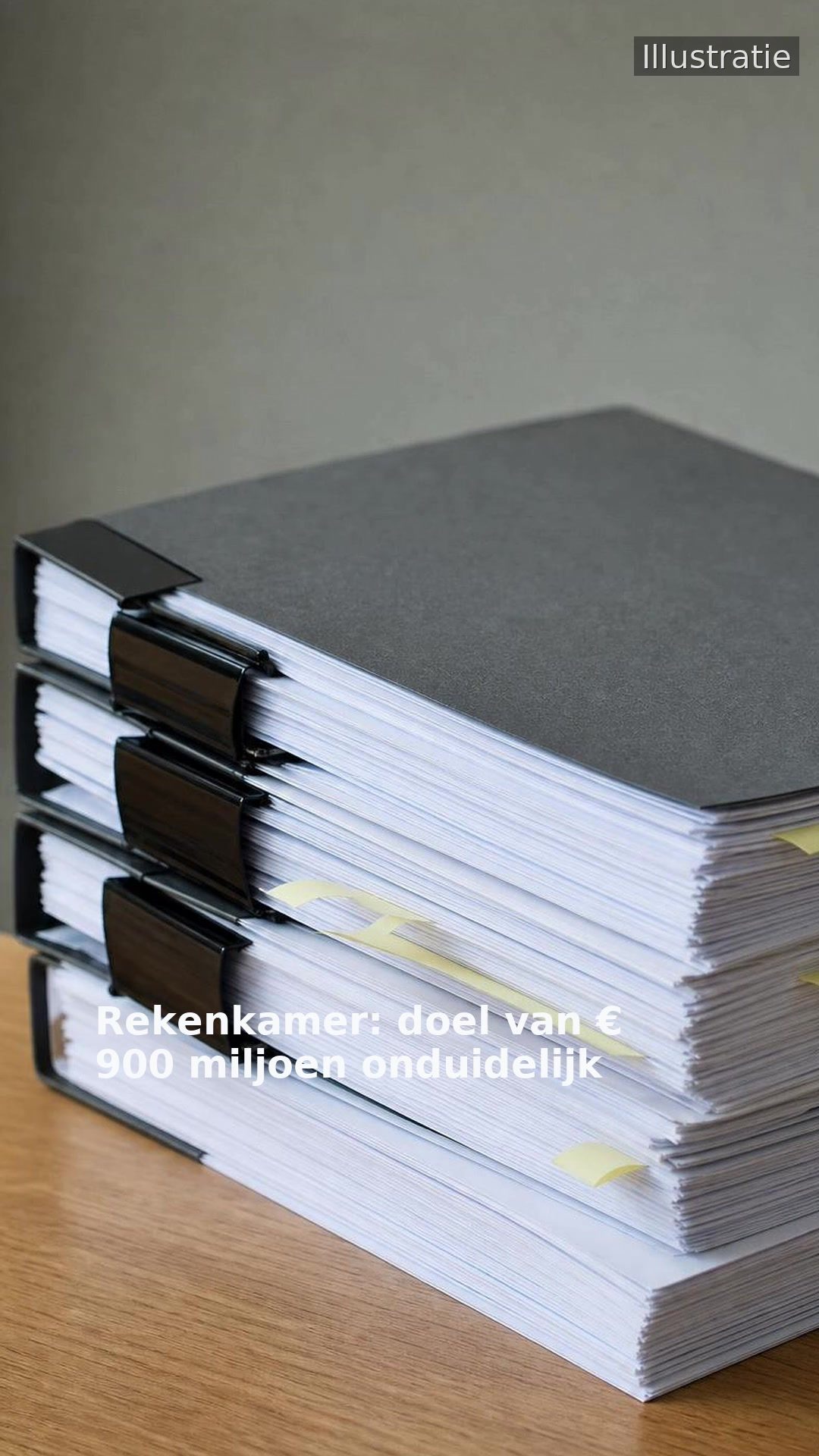 Rekenkamer: doel van € 900 miljoen onduidelijk