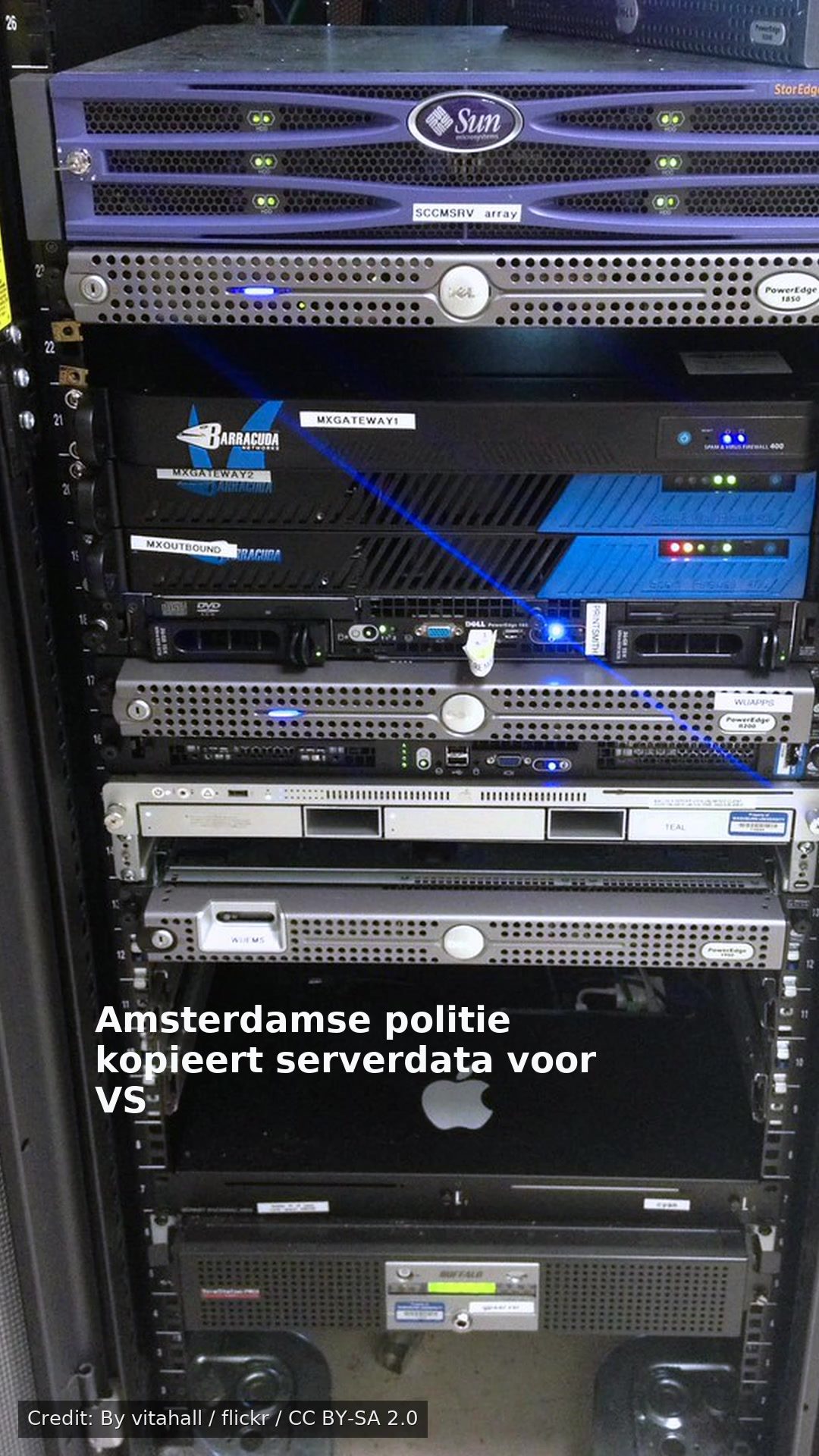 Amsterdamse politie kopieert serverdata voor VS