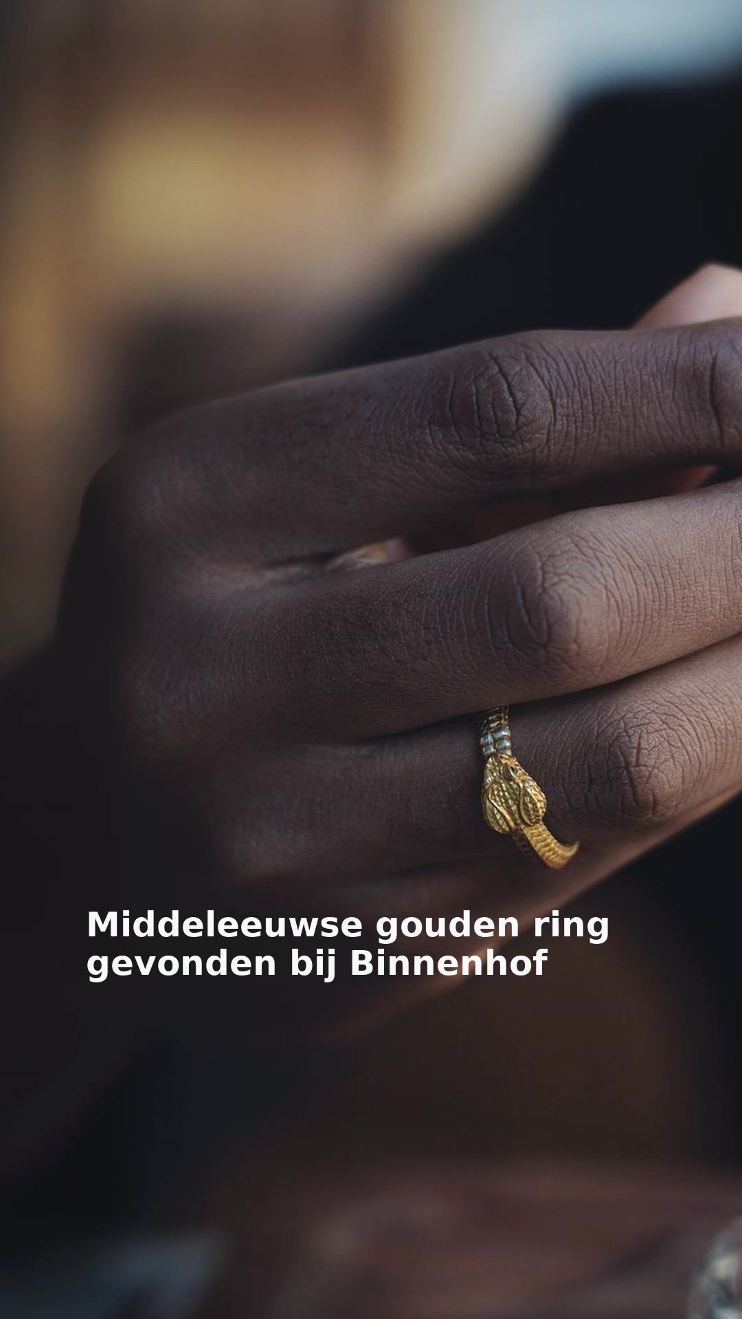 Middeleeuwse gouden ring gevonden bij Binnenhof