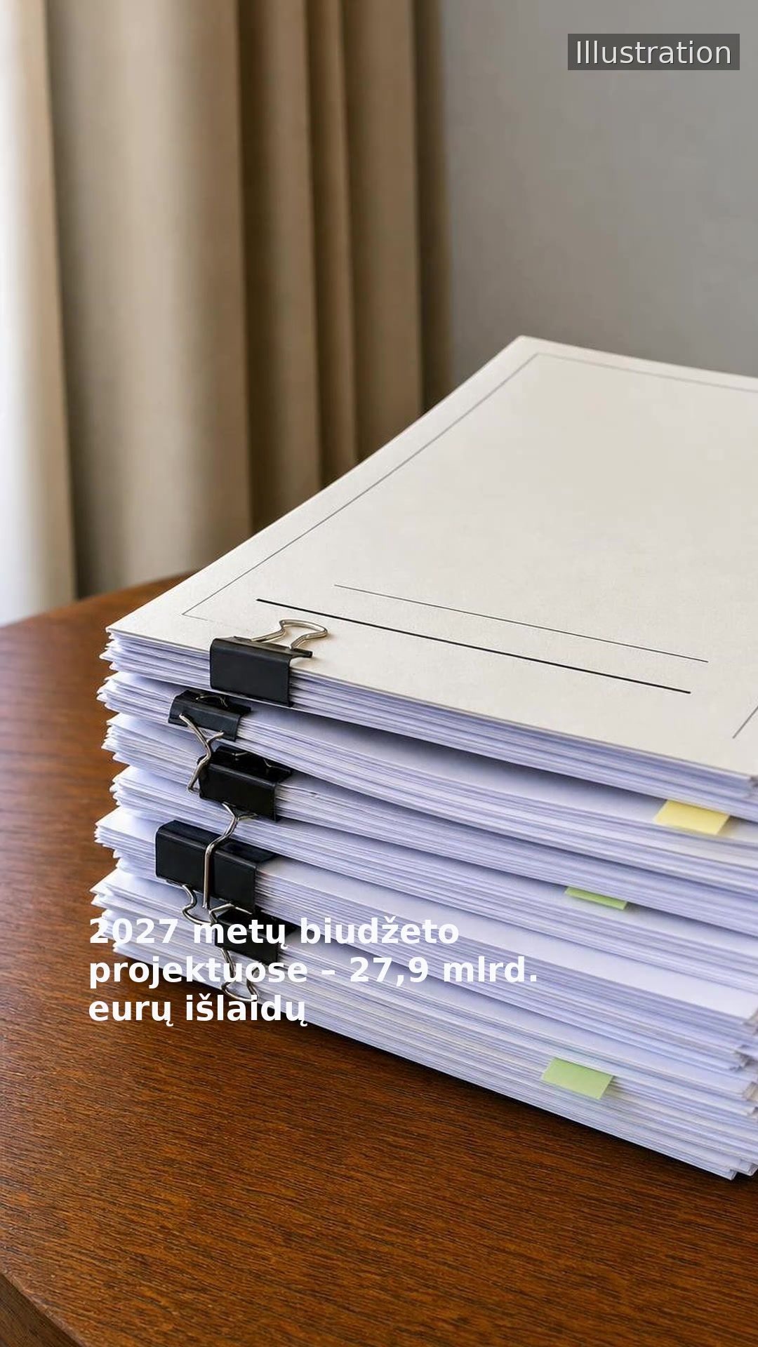 2027 metų biudžeto projektuose – 27,9 mlrd. eurų išlaidų