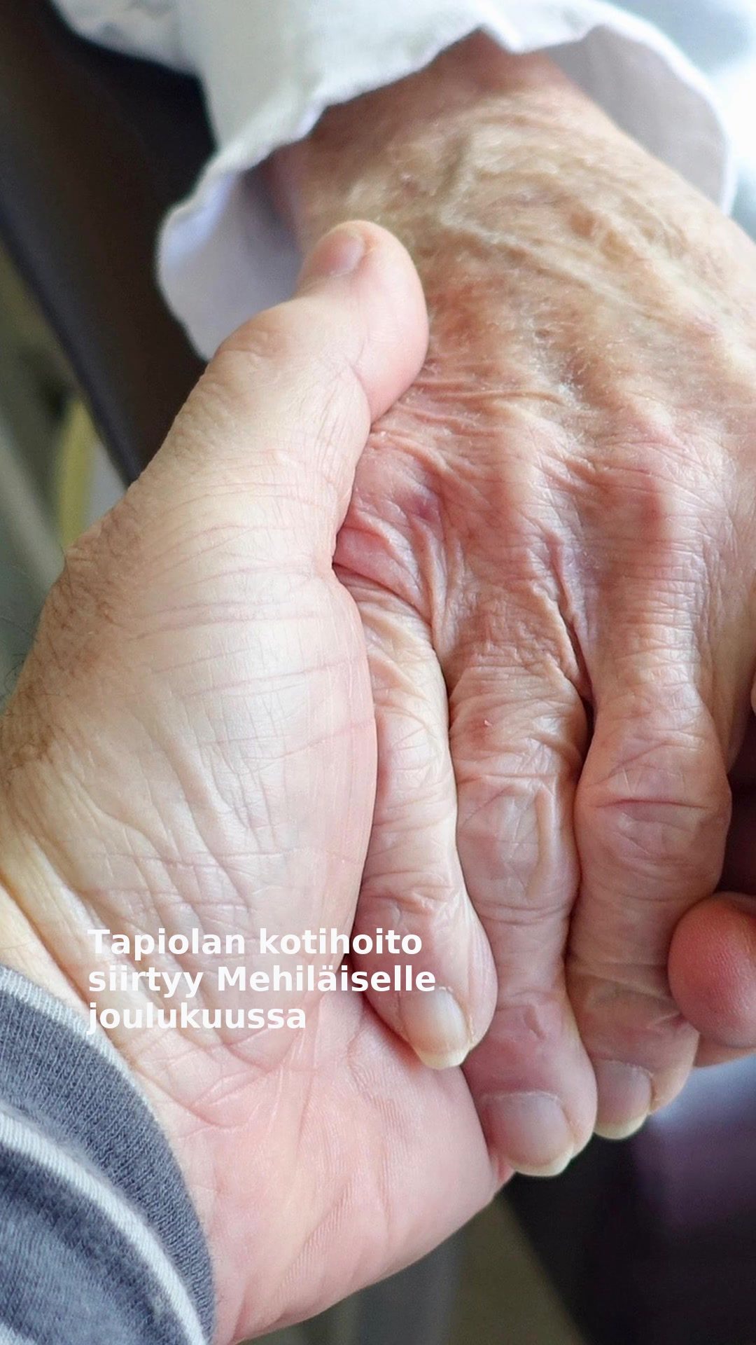 Tapiolan kotihoito siirtyy Mehiläiselle joulukuussa