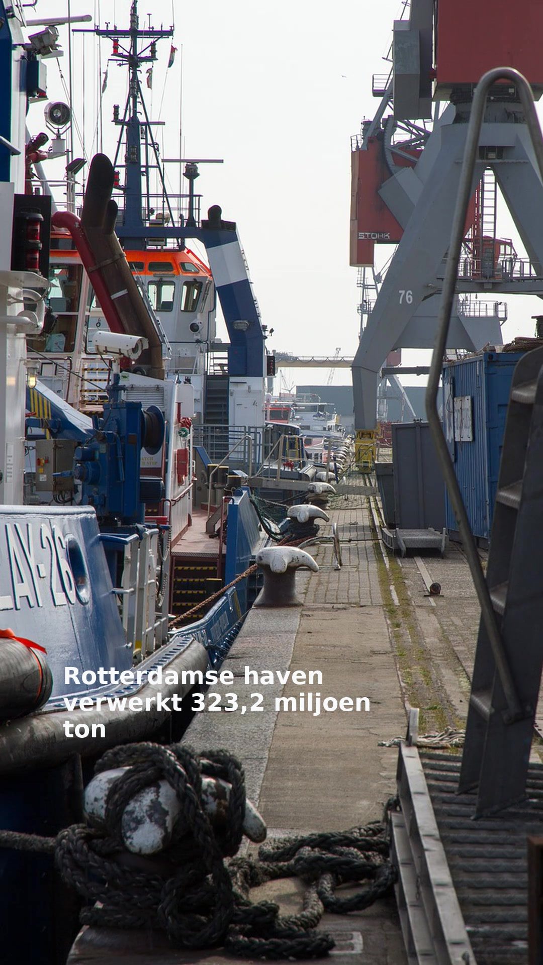 Rotterdamse haven verwerkt 323,2 miljoen ton