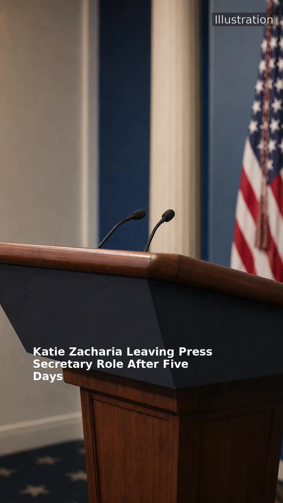 Katie Zacharia Leaving Press Secretary Role After Five Days