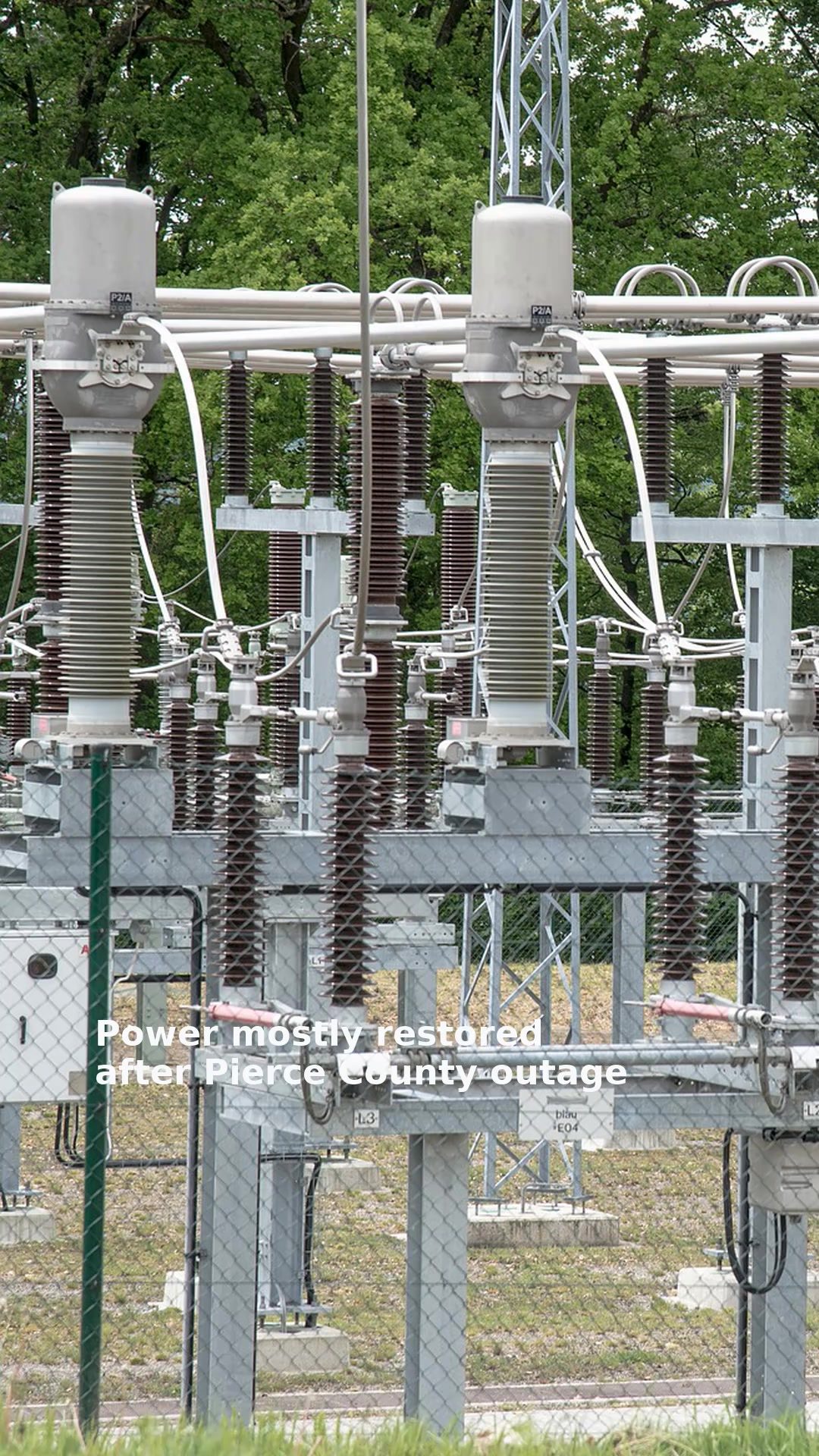 Power mostly restored after Pierce County outage
