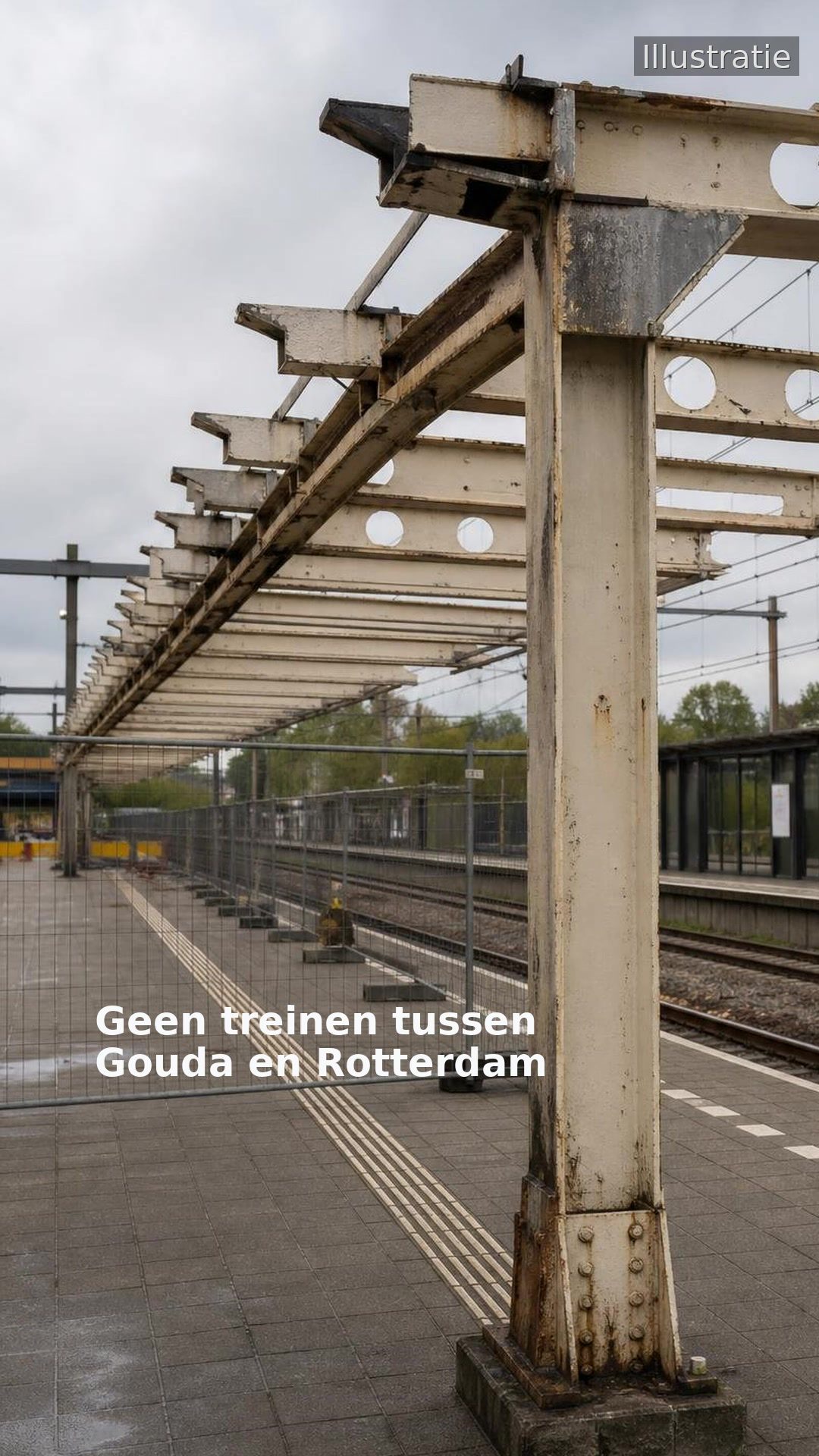 Geen treinen tussen Gouda en Rotterdam