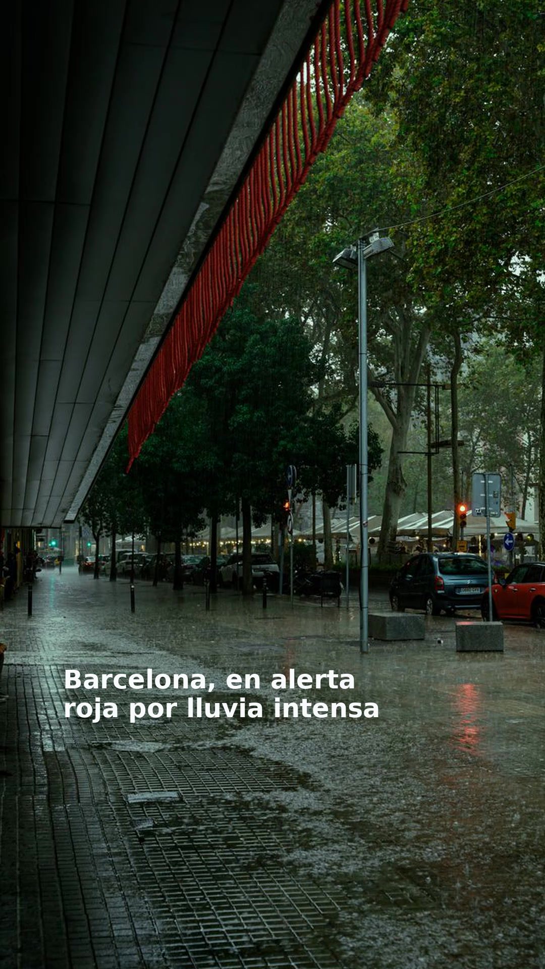 Barcelona, en alerta roja por lluvia intensa