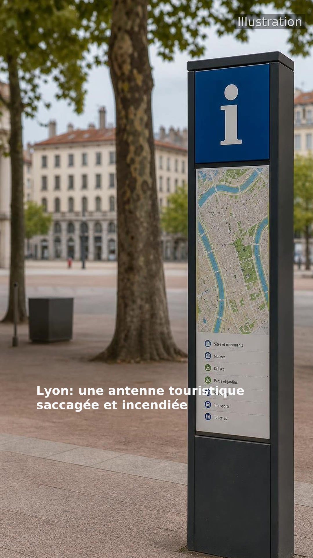 Lyon: une antenne touristique saccagée et incendiée