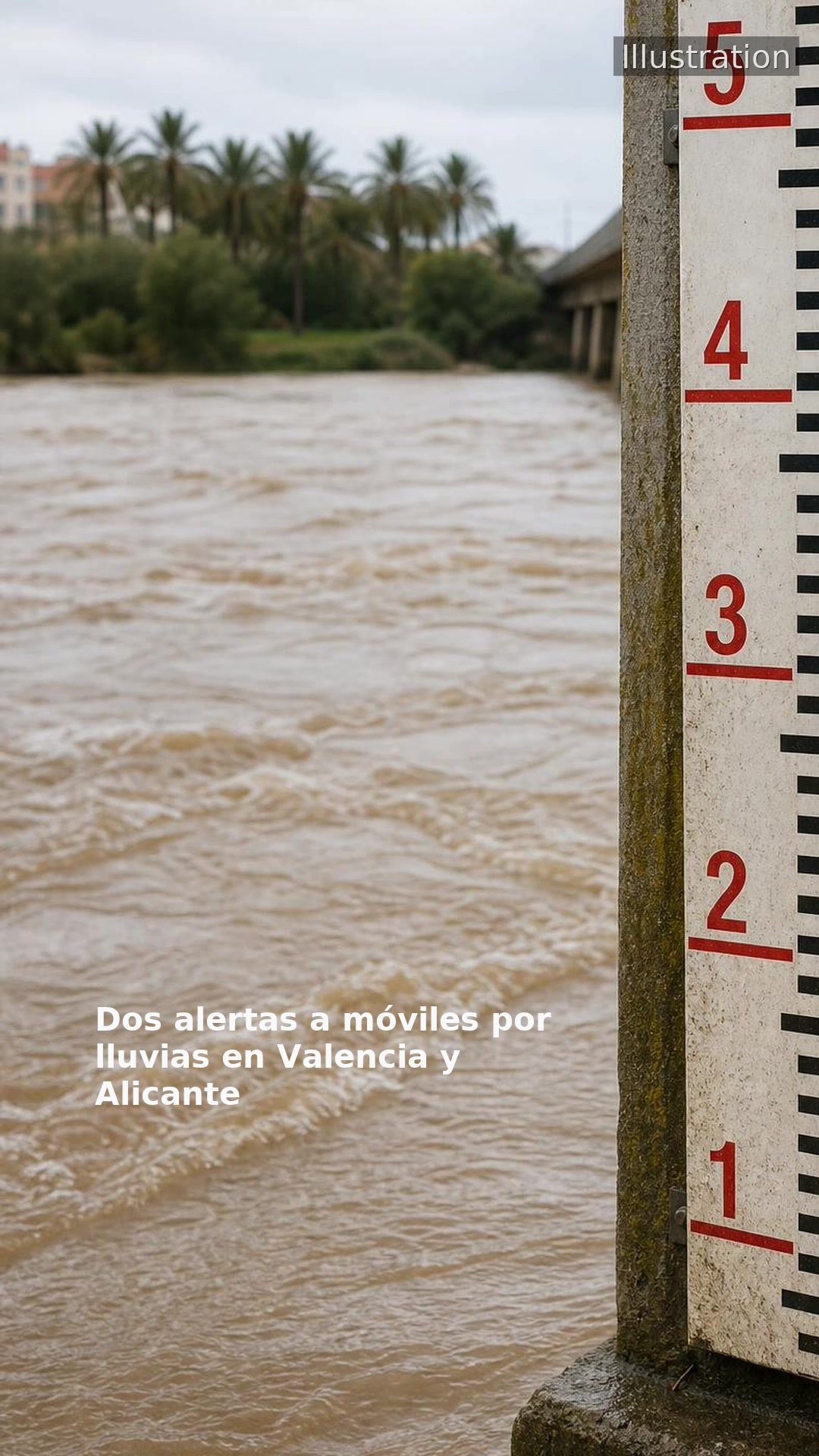 Dos alertas a móviles por lluvias en Valencia y Alicante