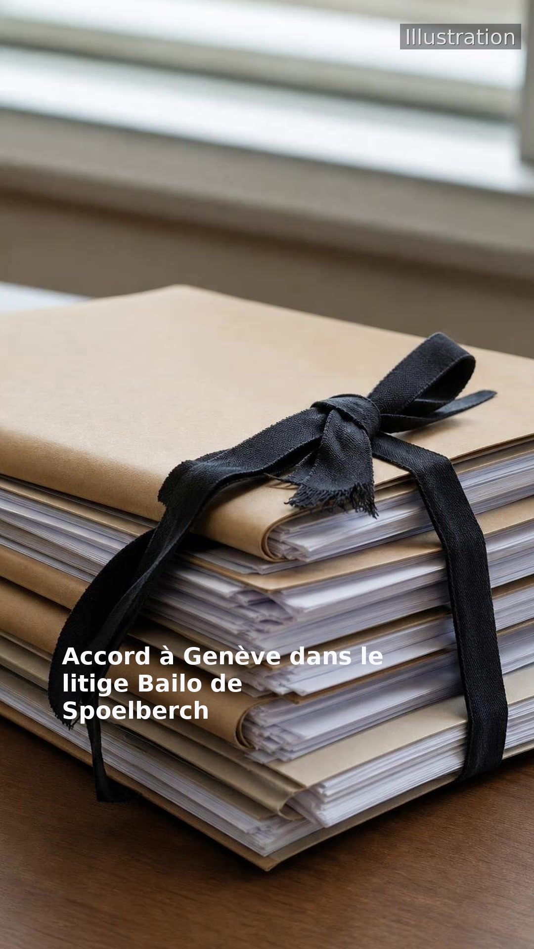 Accord à Genève dans le litige Bailo de Spoelberch