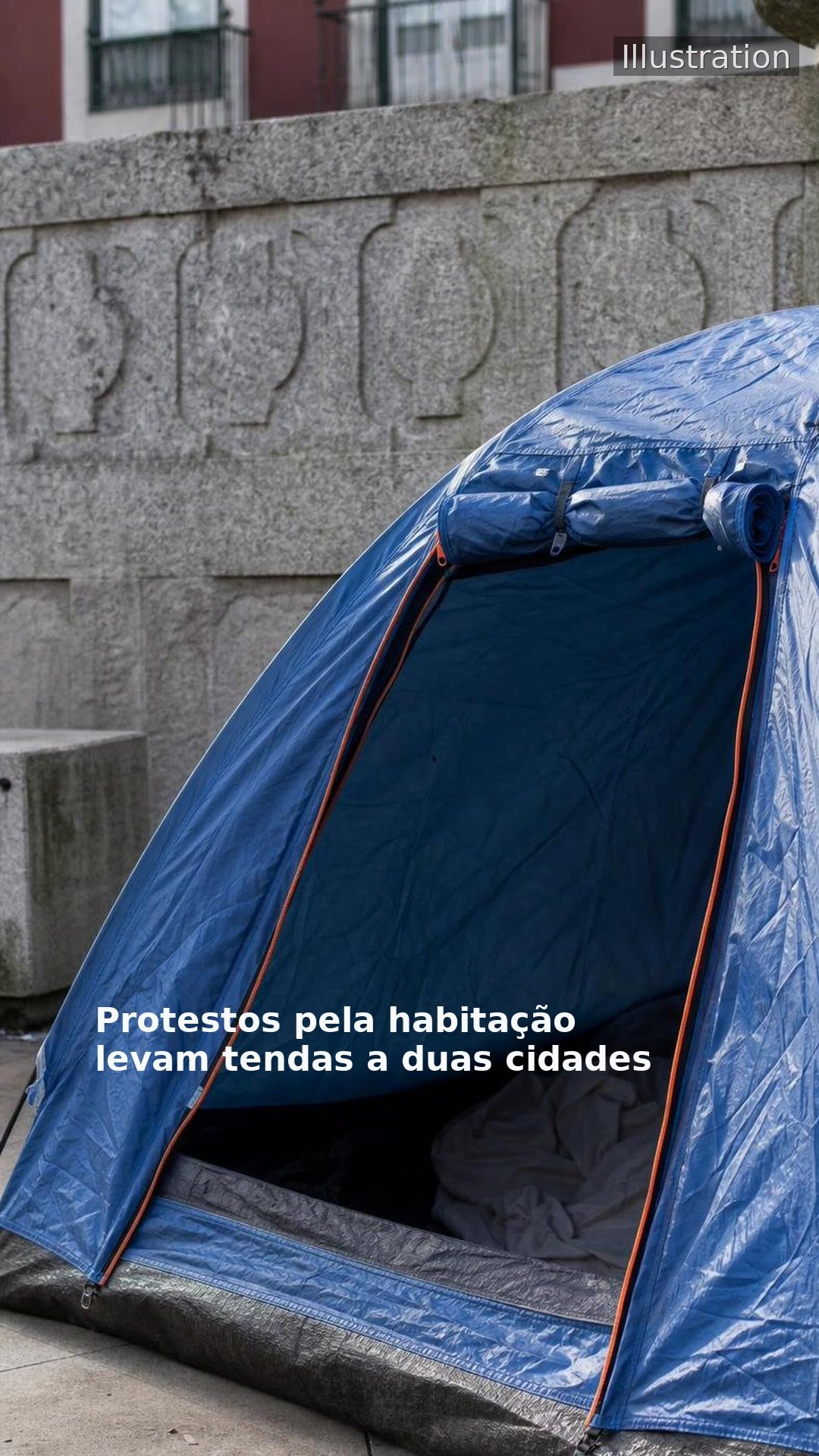 Protestos pela habitação levam tendas a duas cidades