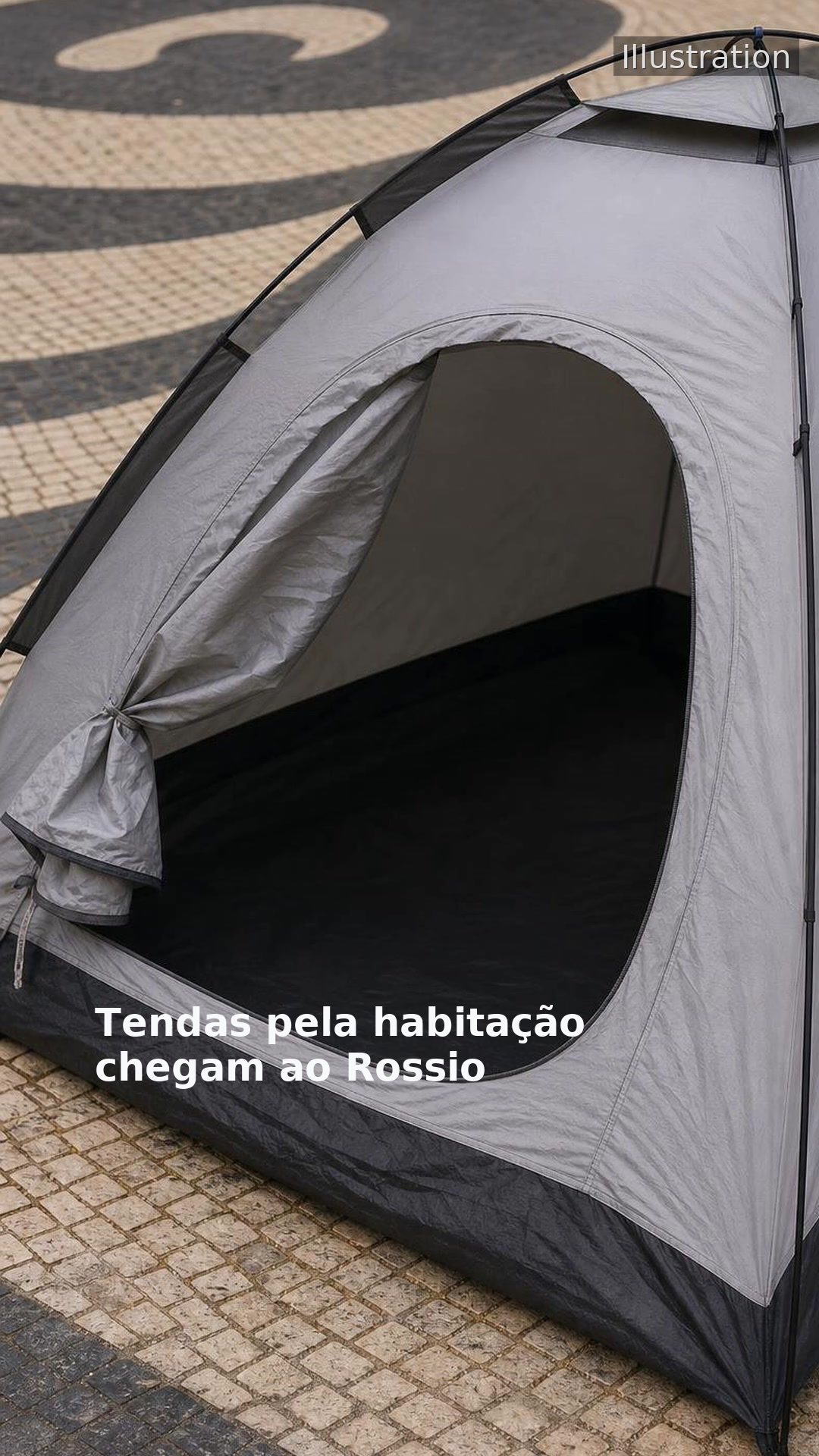 Tendas pela habitação chegam ao Rossio