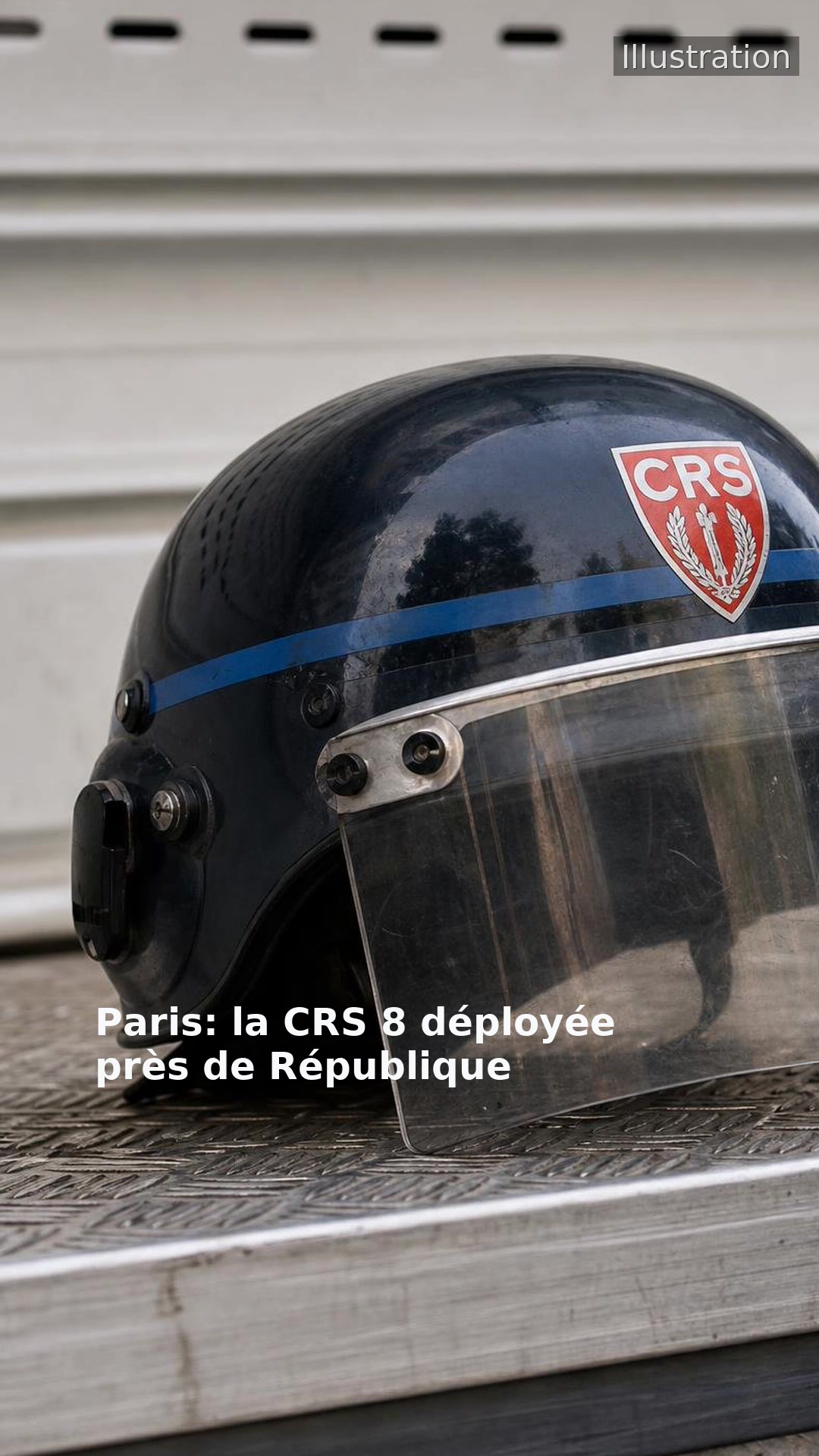 Paris: la CRS 8 déployée près de République