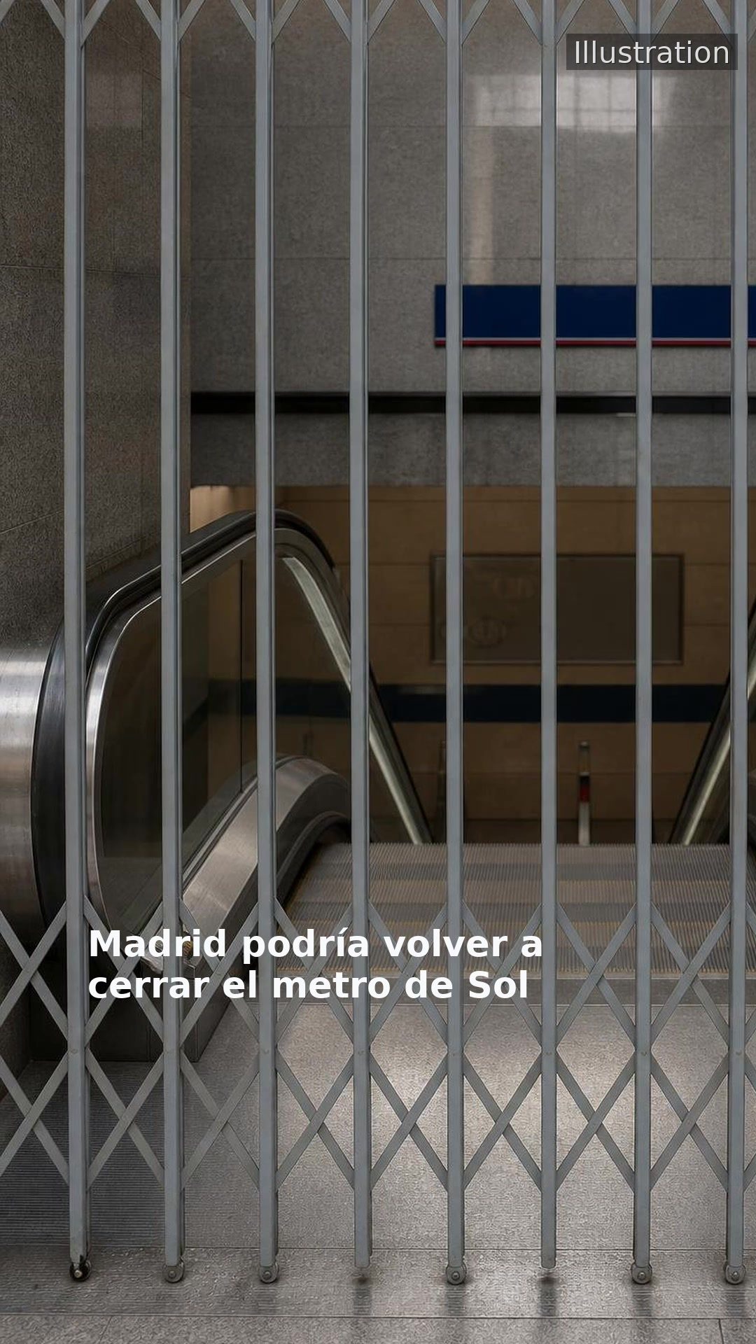 Madrid podría volver a cerrar el metro de Sol