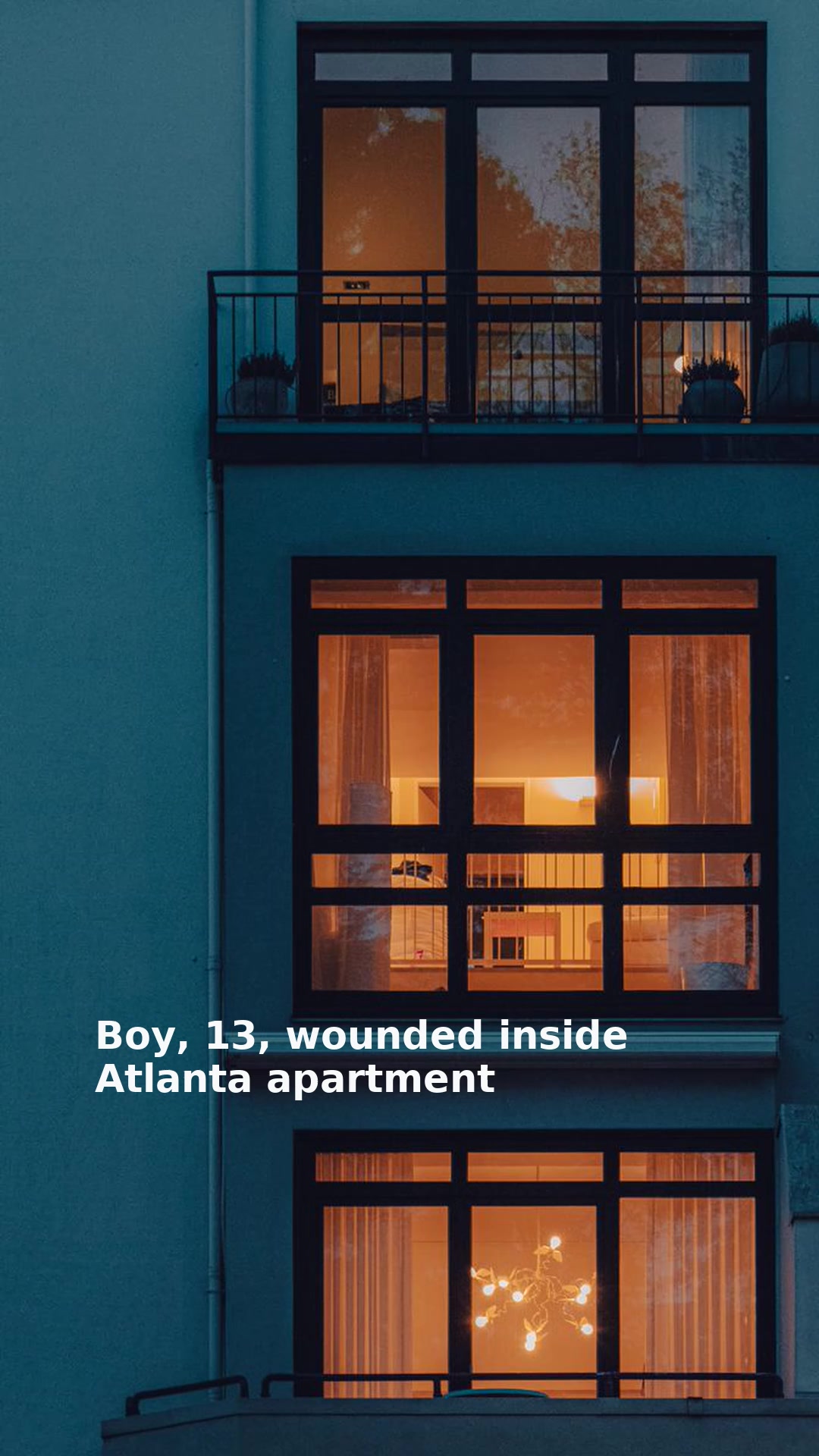 Boy, 13, wounded inside Atlanta apartment