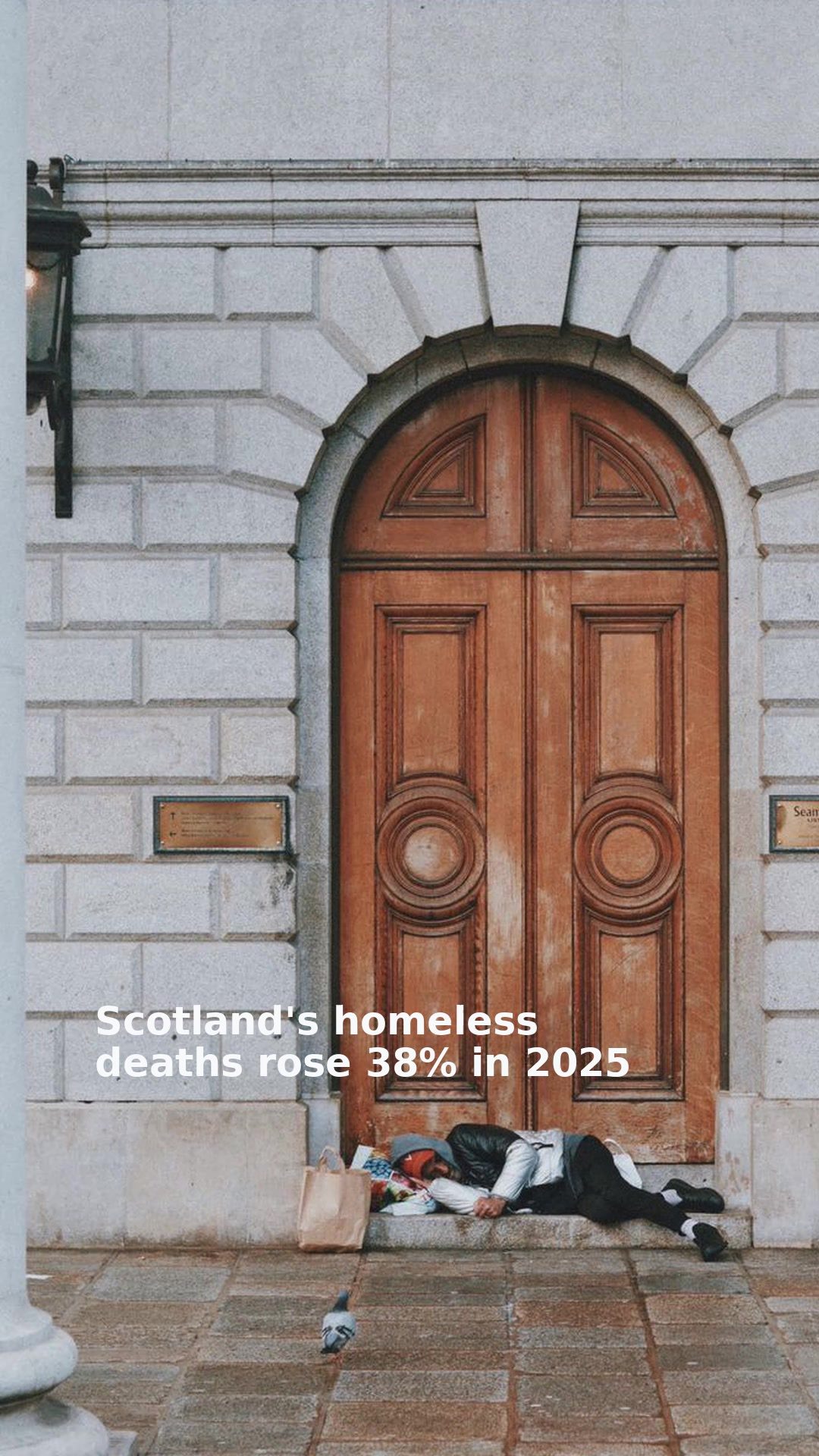 Scotland's homeless deaths rose 38% in 2025