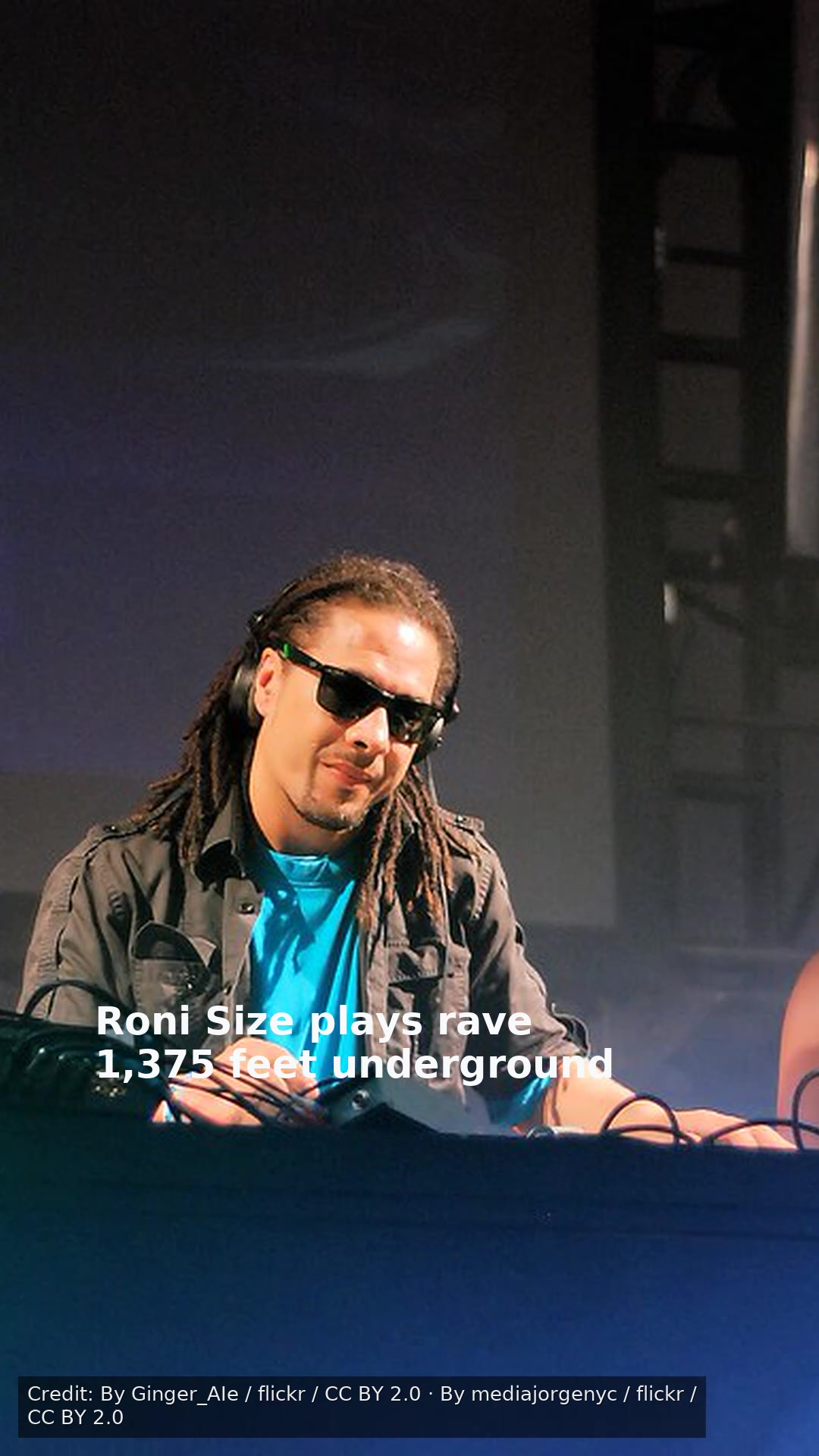Roni Size plays rave 1,375 feet underground