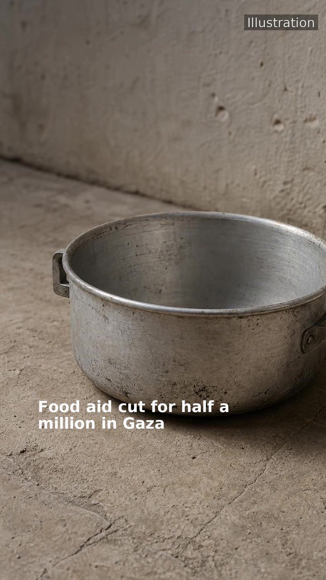 Food aid cut for half a million in Gaza