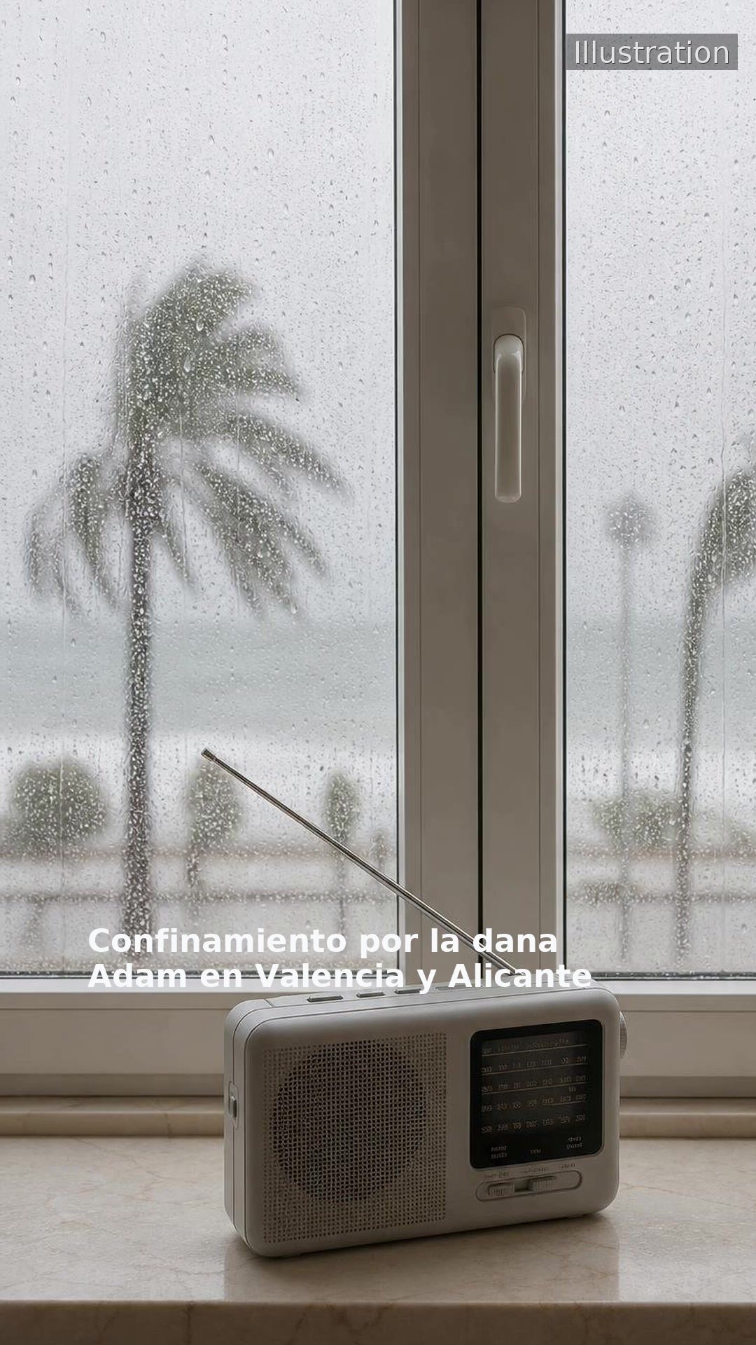 Confinamiento por la dana Adam en Valencia y Alicante
