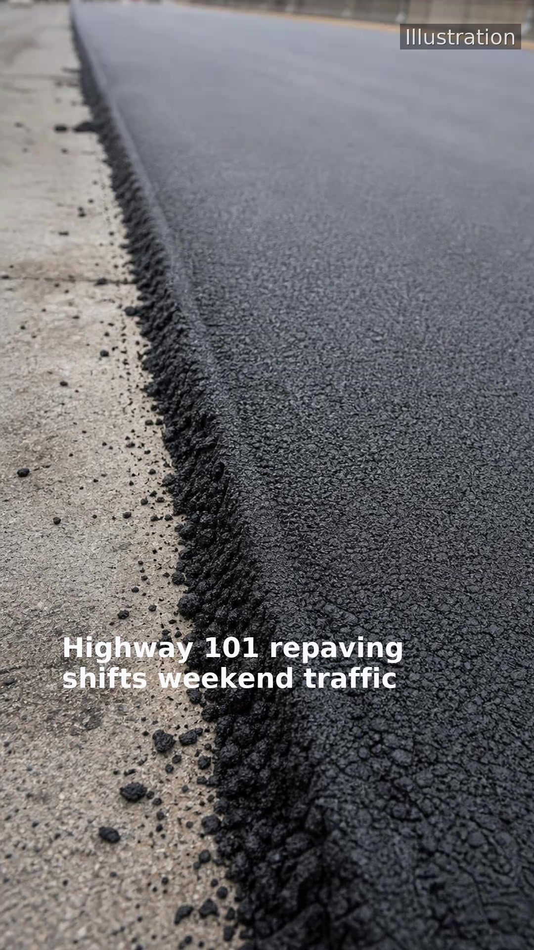 Highway 101 repaving shifts weekend traffic