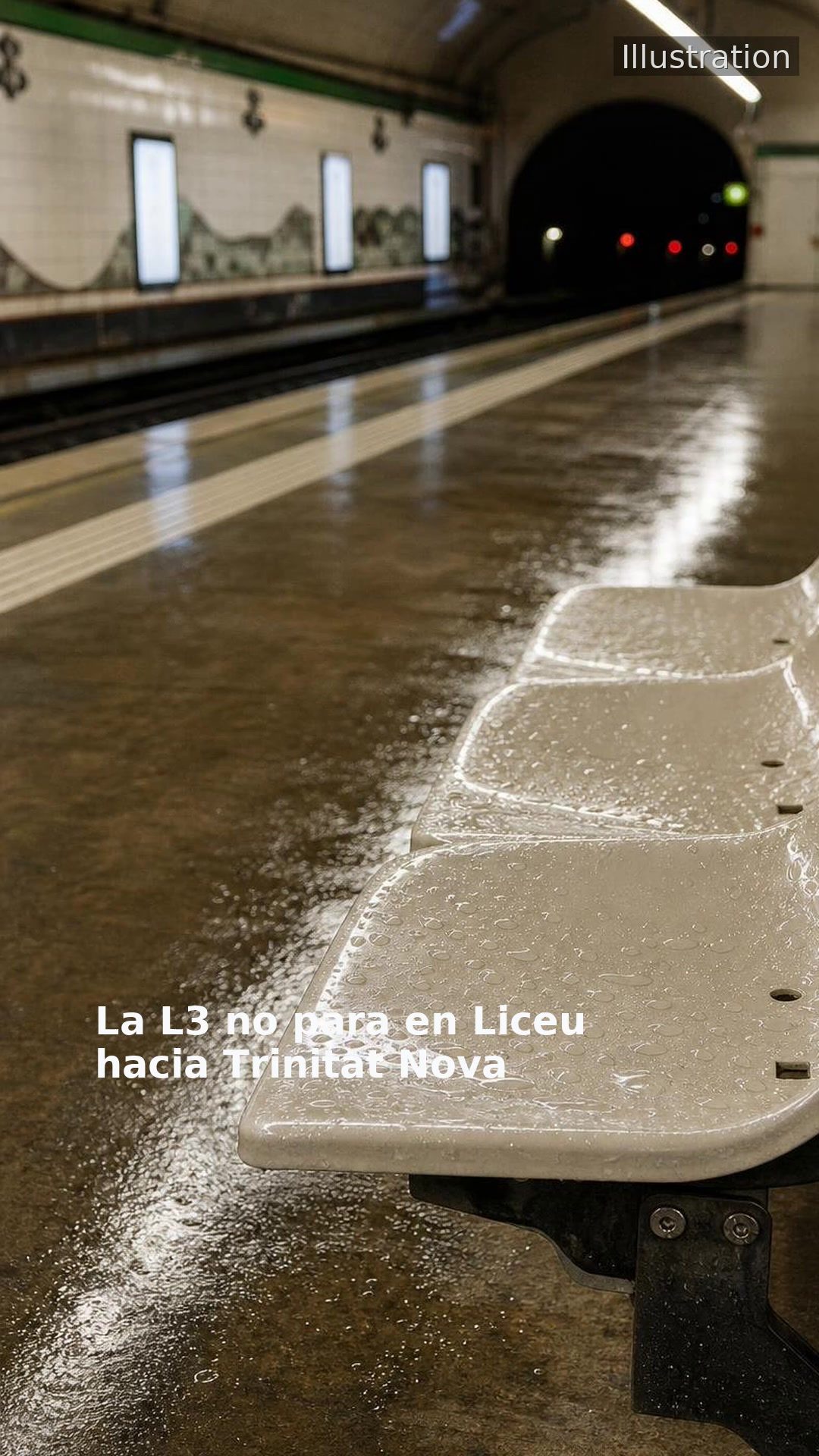 La L3 no para en Liceu hacia Trinitat Nova