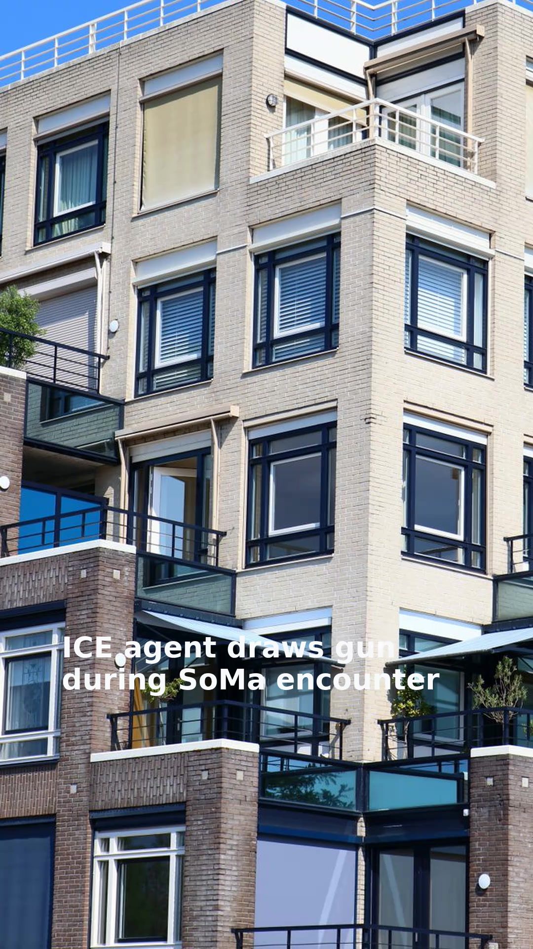 ICE agent draws gun during SoMa encounter