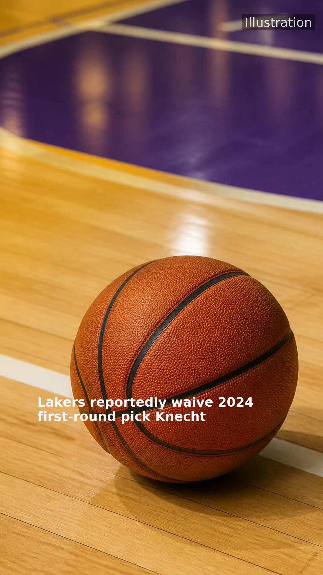 Lakers reportedly waive 2024 first-round pick Knecht
