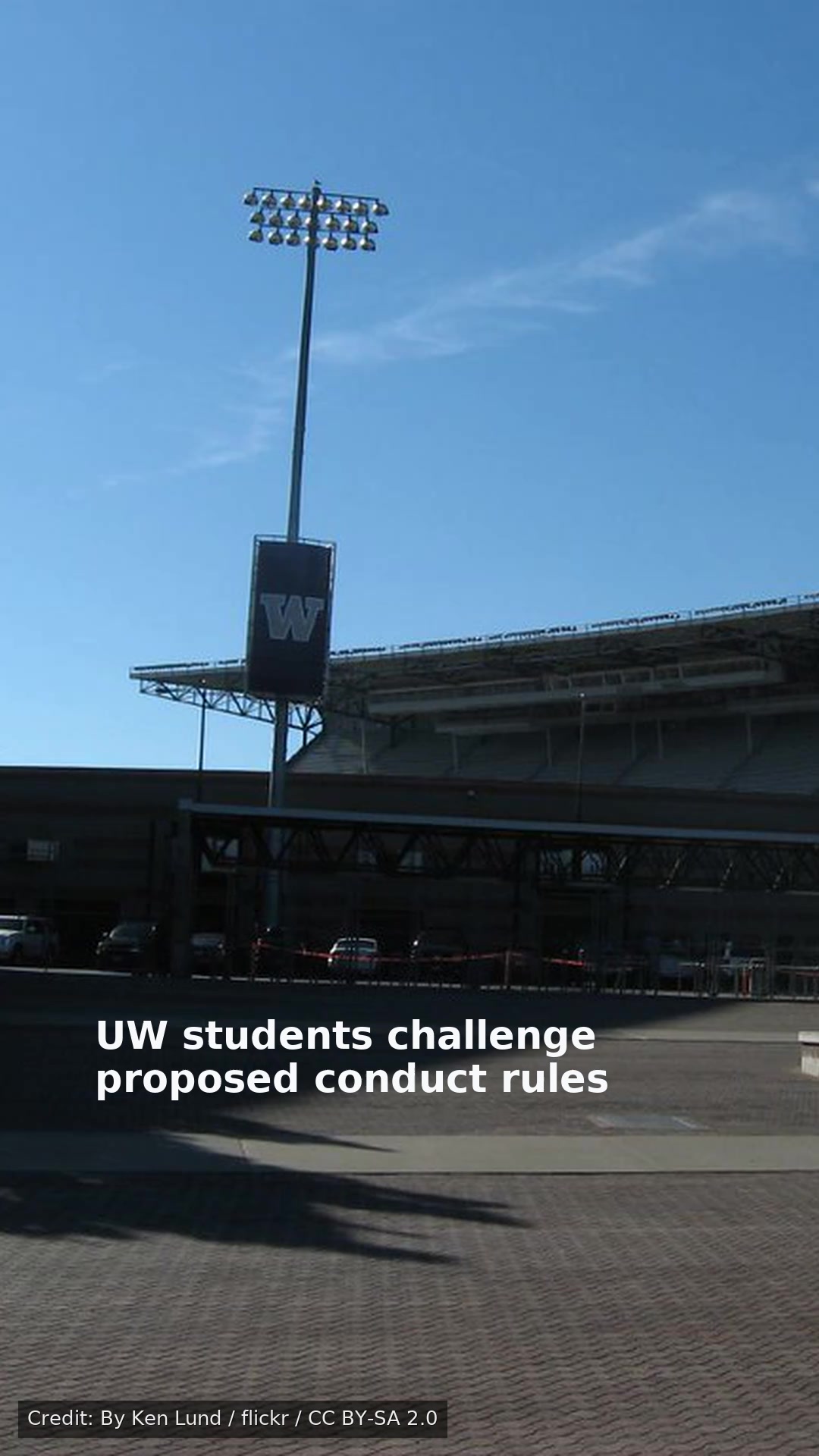 UW students challenge proposed conduct rules