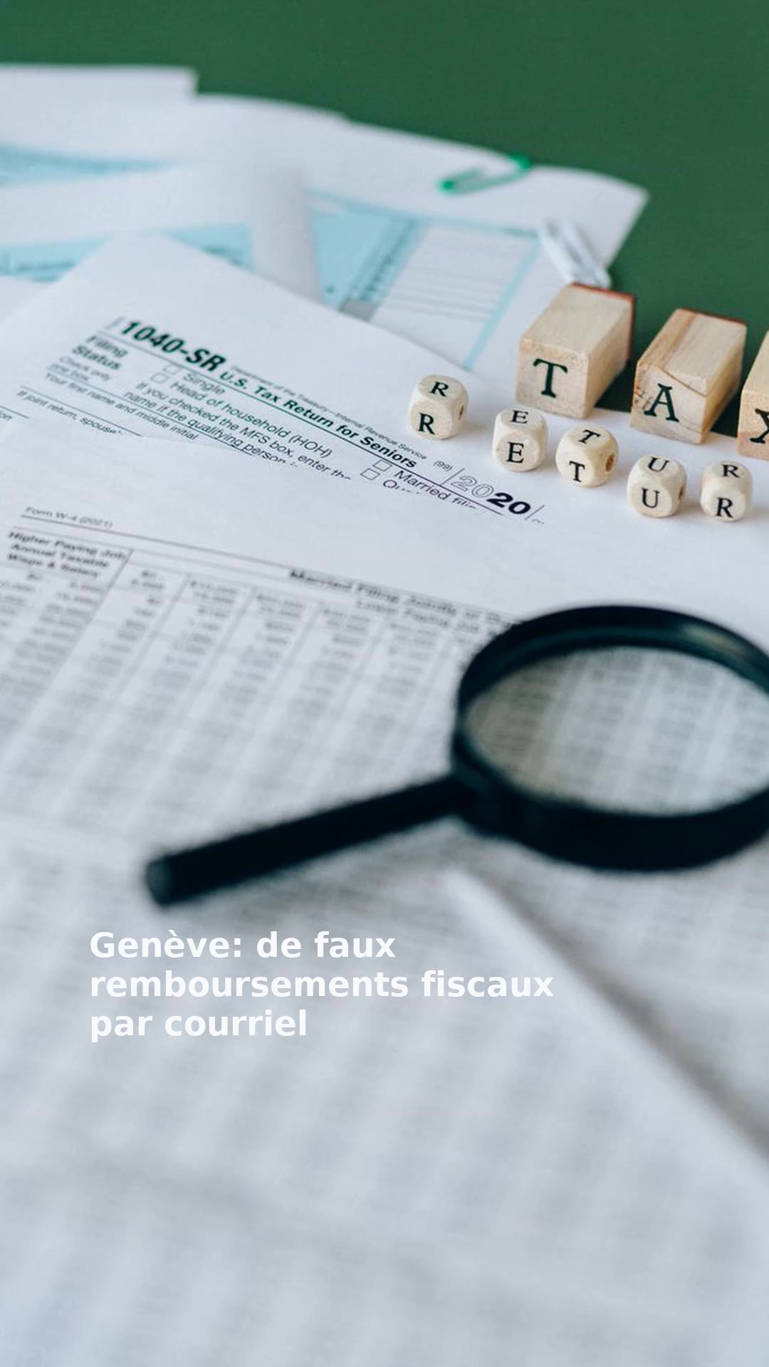 Genève: de faux remboursements fiscaux par courriel