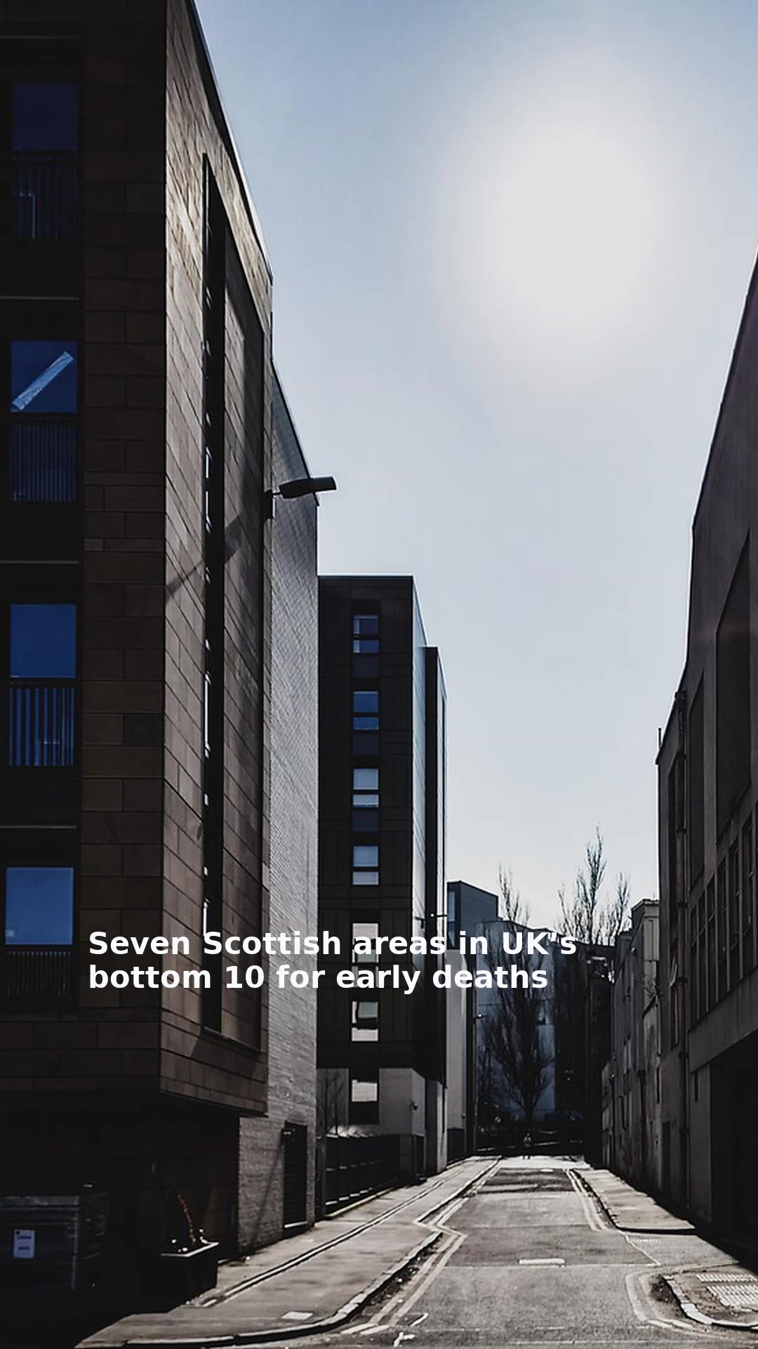 Seven Scottish areas in UK’s bottom 10 for early deaths