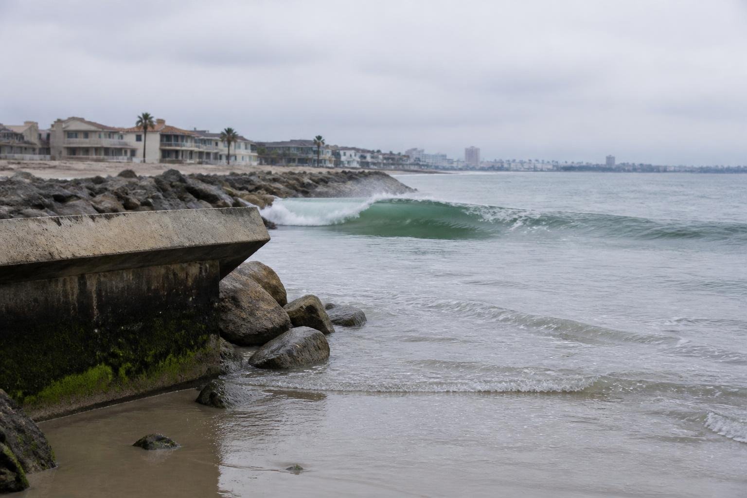 Waves damage Long Beach peninsula as residents fear worse to come