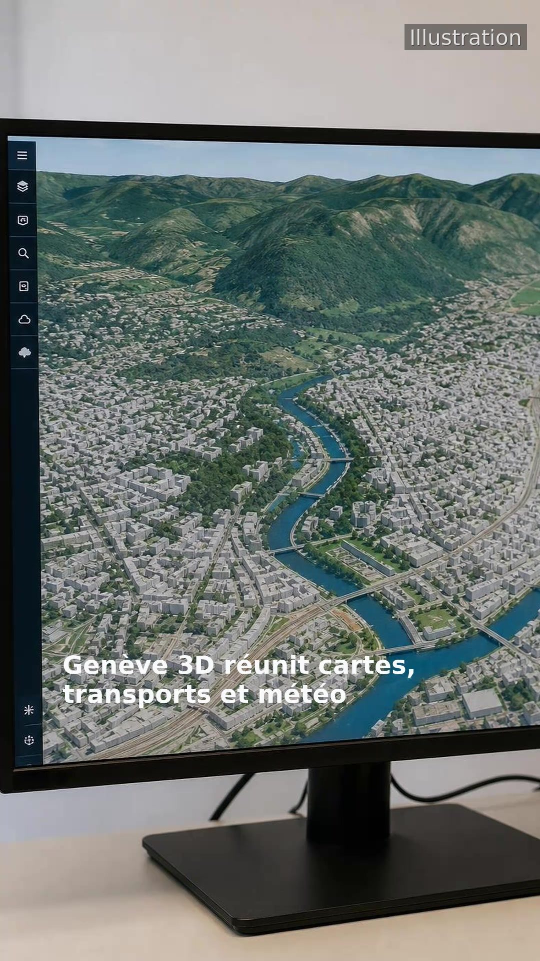 Genève 3D réunit cartes, transports et météo