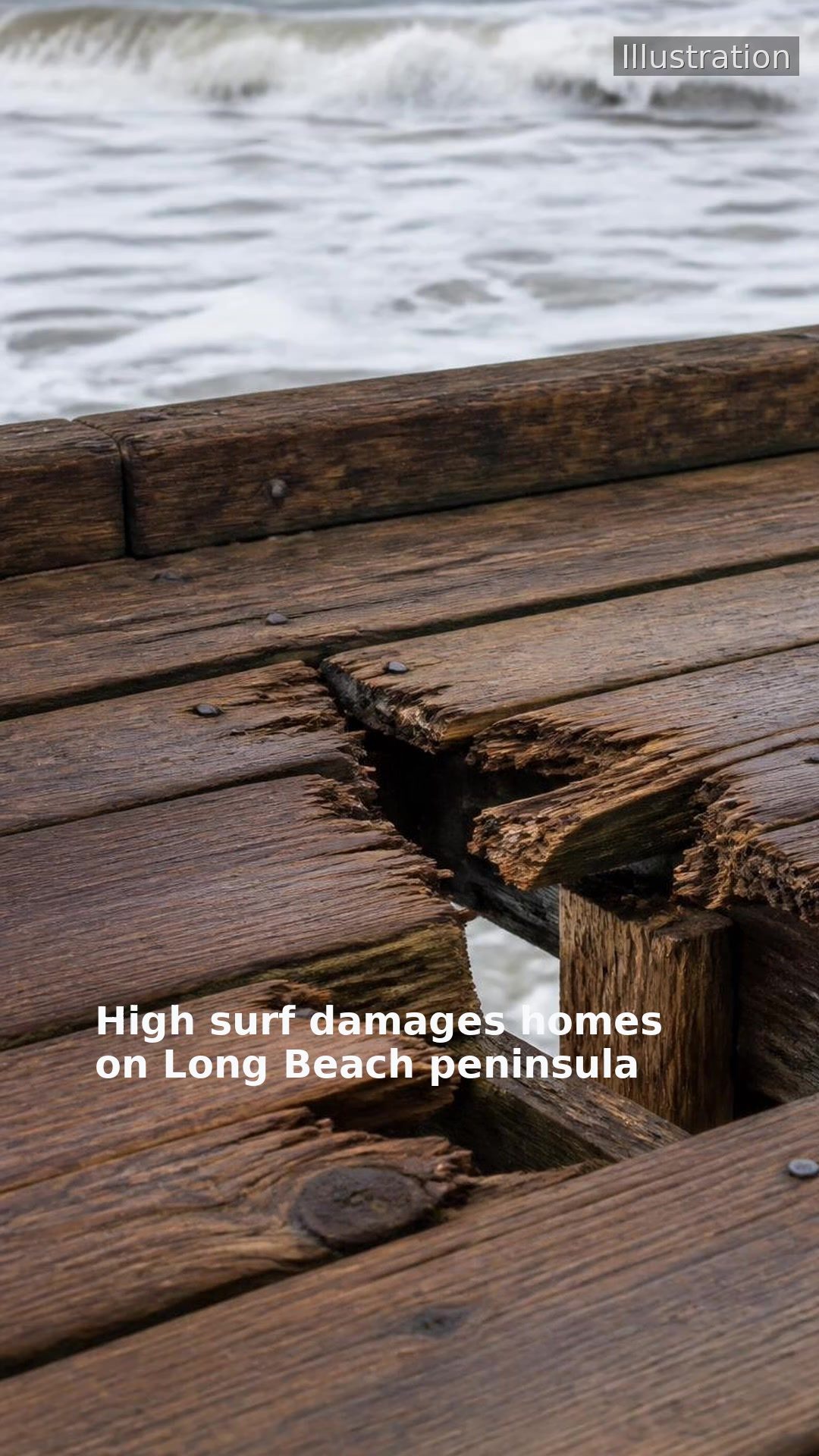 High surf damages homes on Long Beach peninsula