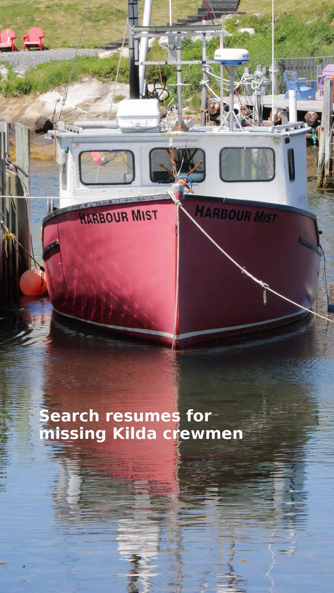 Search resumes for missing Kilda crewmen