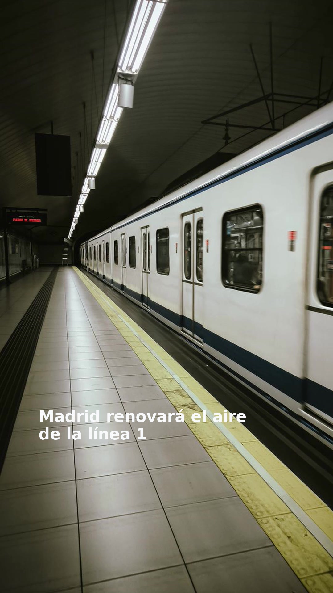 Madrid renovará el aire de la línea 1