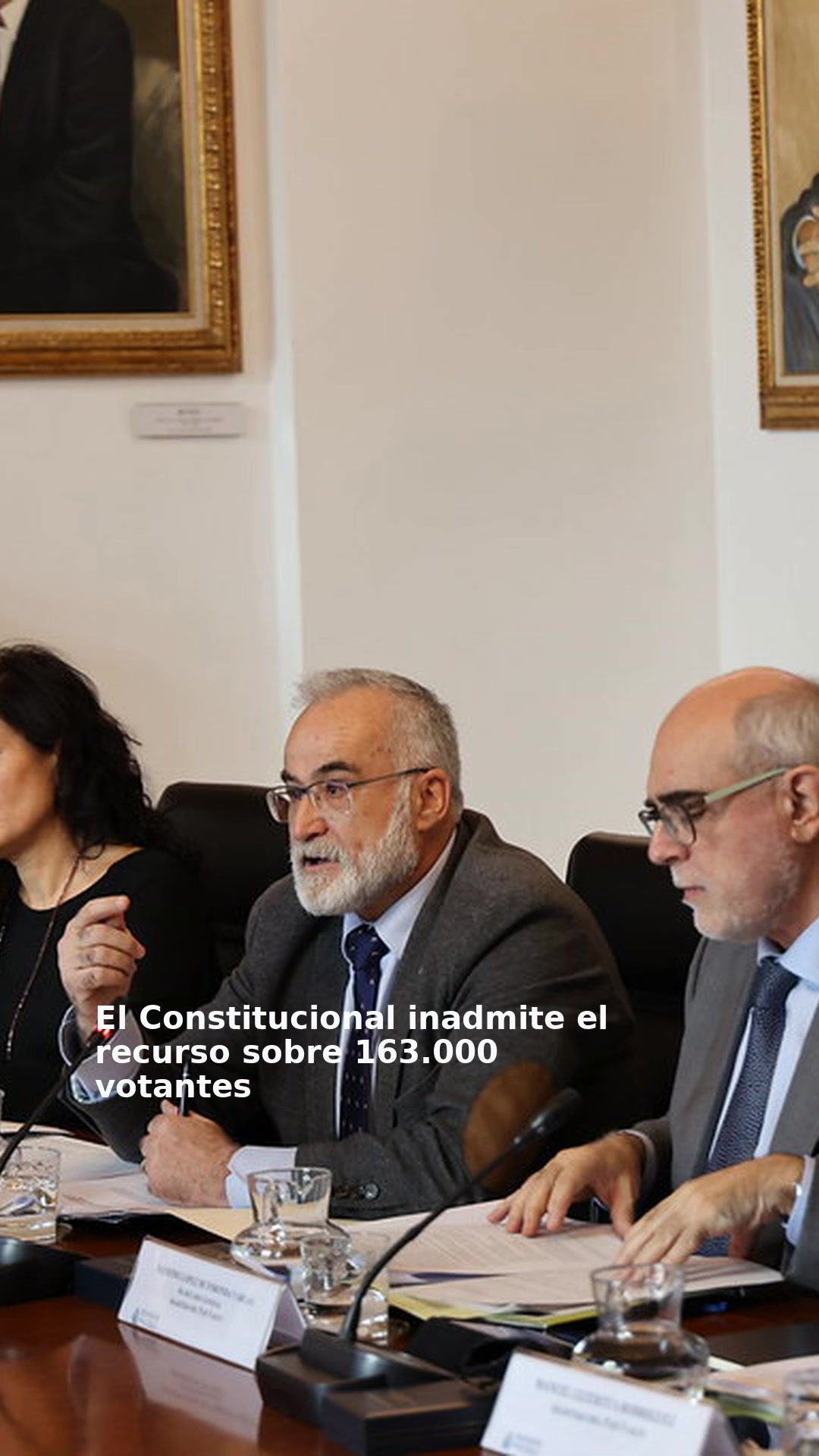 El Constitucional inadmite el recurso sobre 163.000 votantes