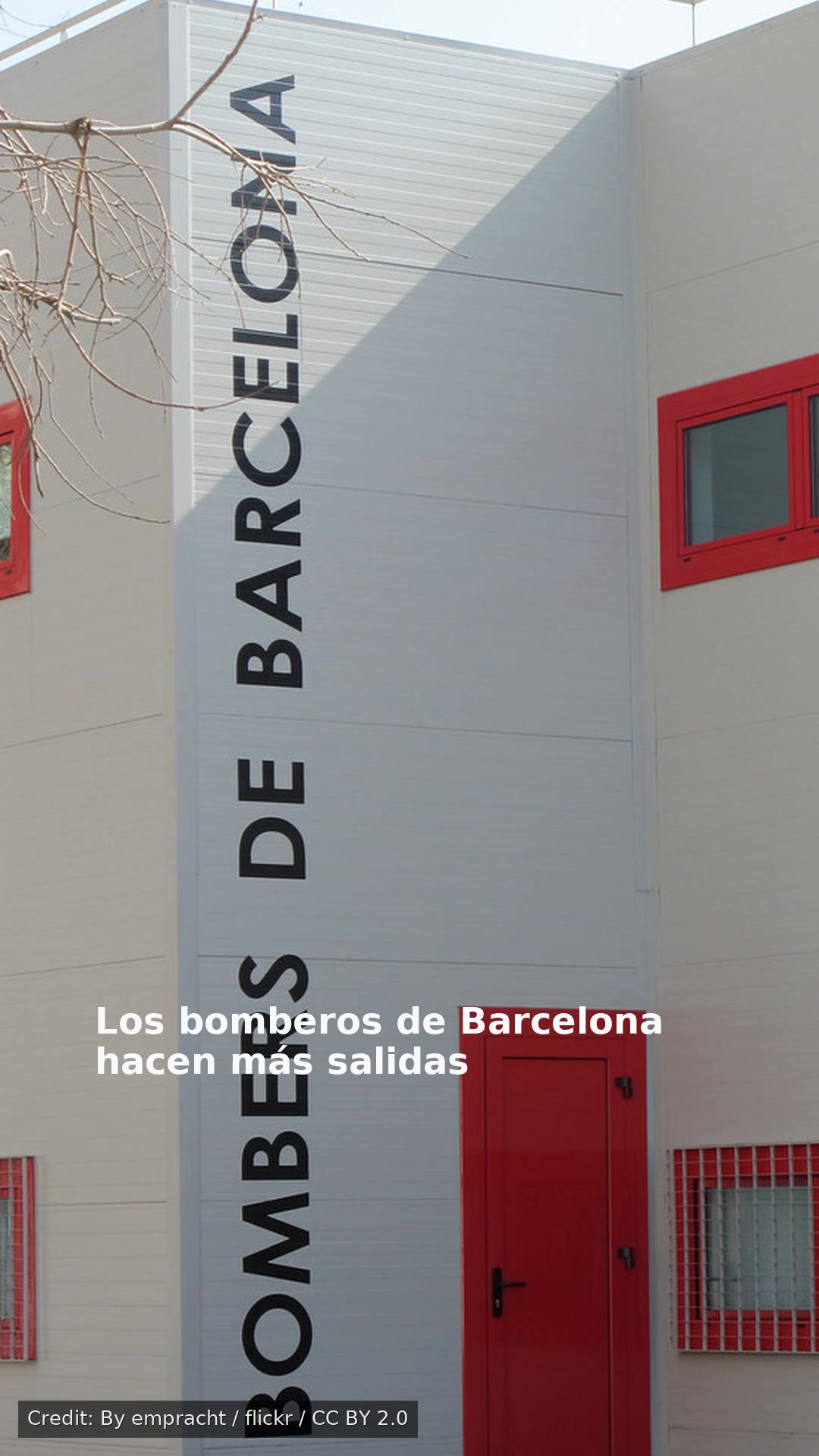Los bomberos de Barcelona hacen más salidas