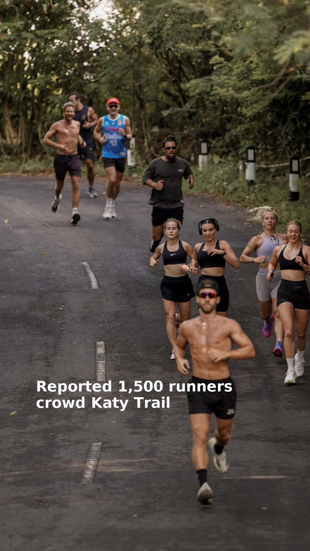 Reported 1,500 runners crowd Katy Trail
