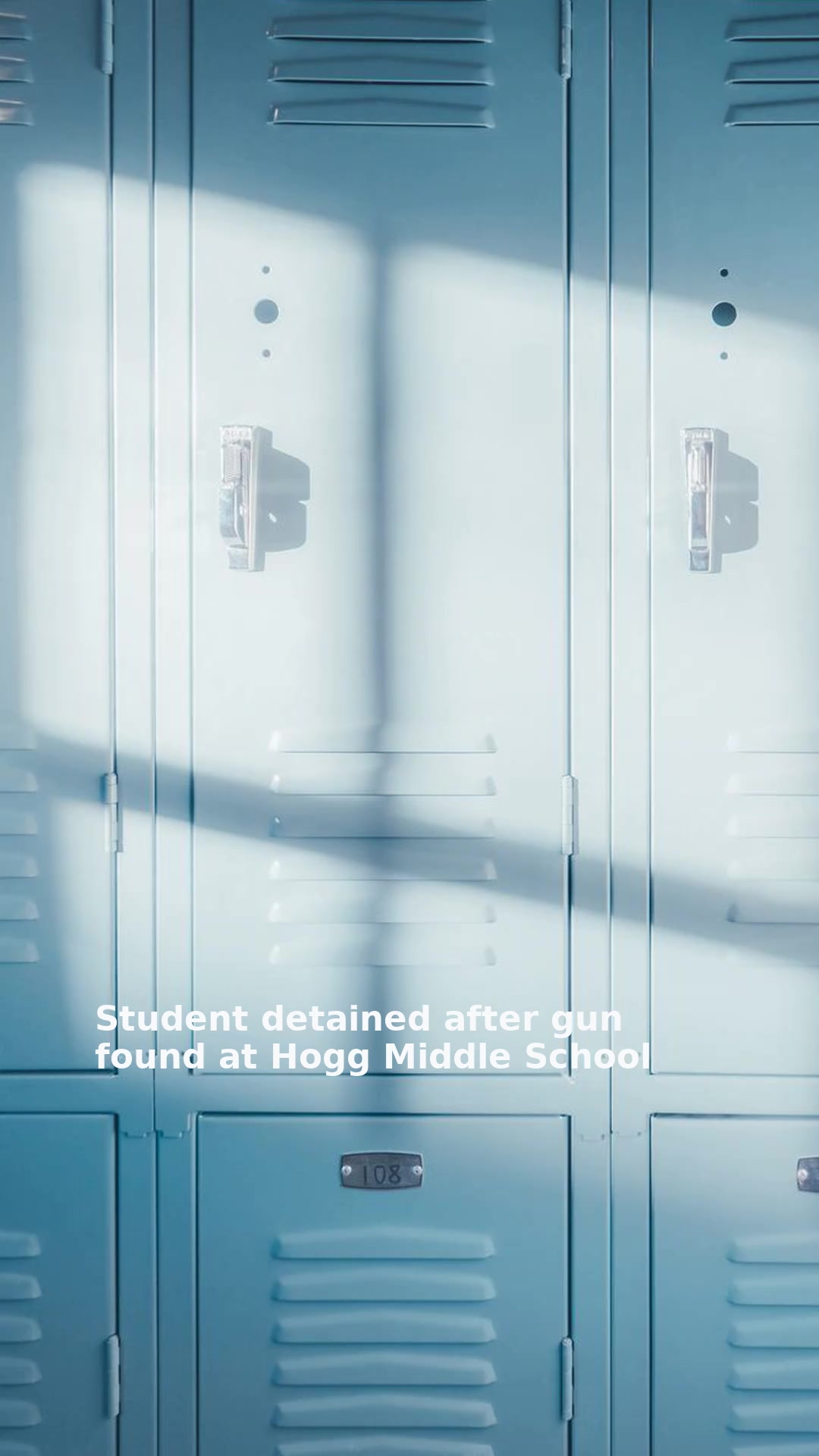 Student detained after gun found at Hogg Middle School