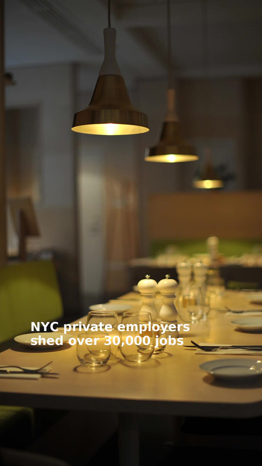 NYC private employers shed over 30,000 jobs