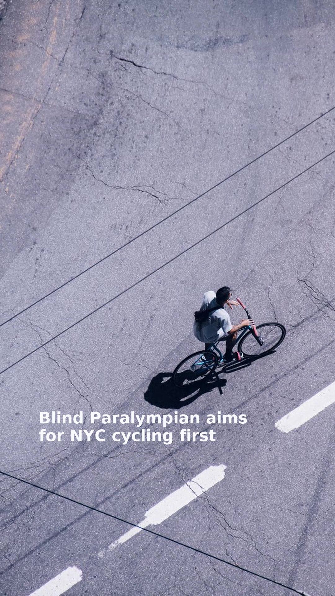Blind Paralympian aims for NYC cycling first