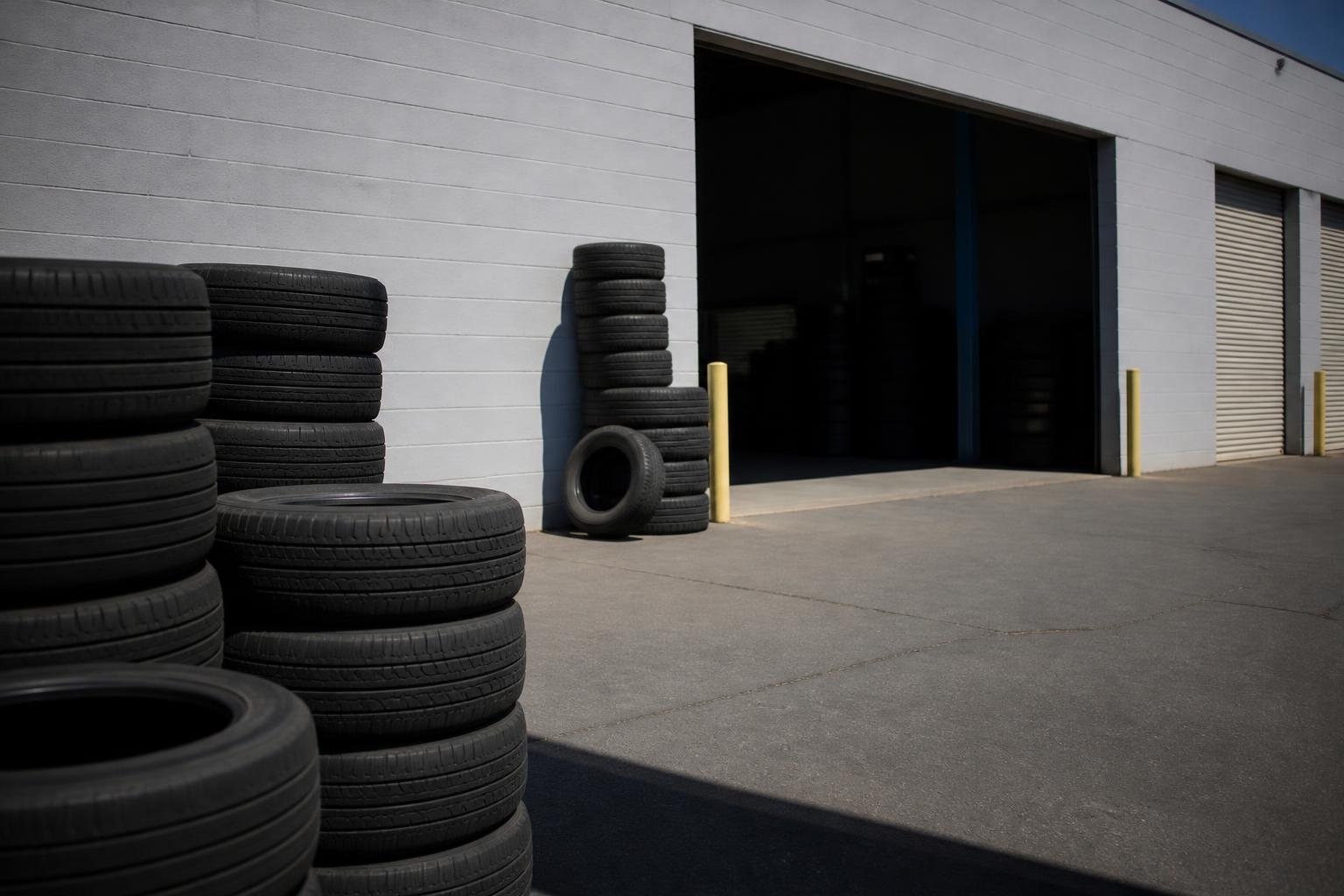 Firefighters contain tire fire outside west Phoenix auto shop