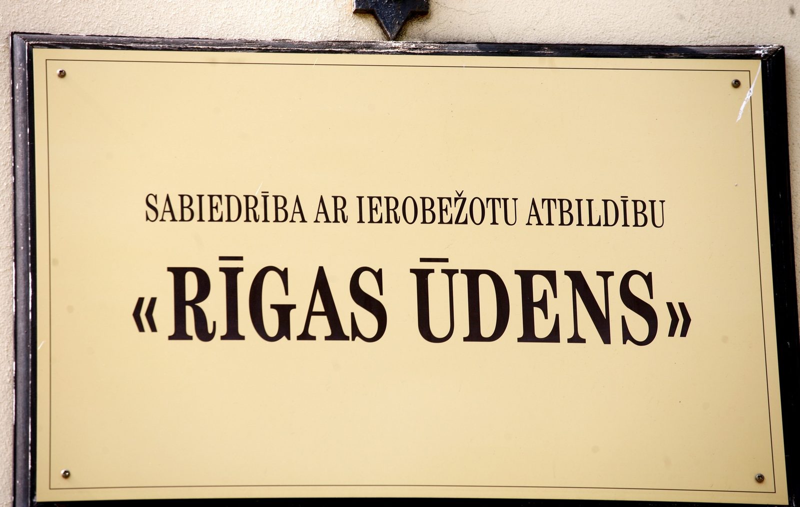PTAC soda "Rīgas ūdeni" par pārkāpumiem ūdens patēriņa skaitītāju darbībā PTAC soda "Rīgas ūdeni" par pārkāpumiem ūdens patēriņa skaitītāju darbībā