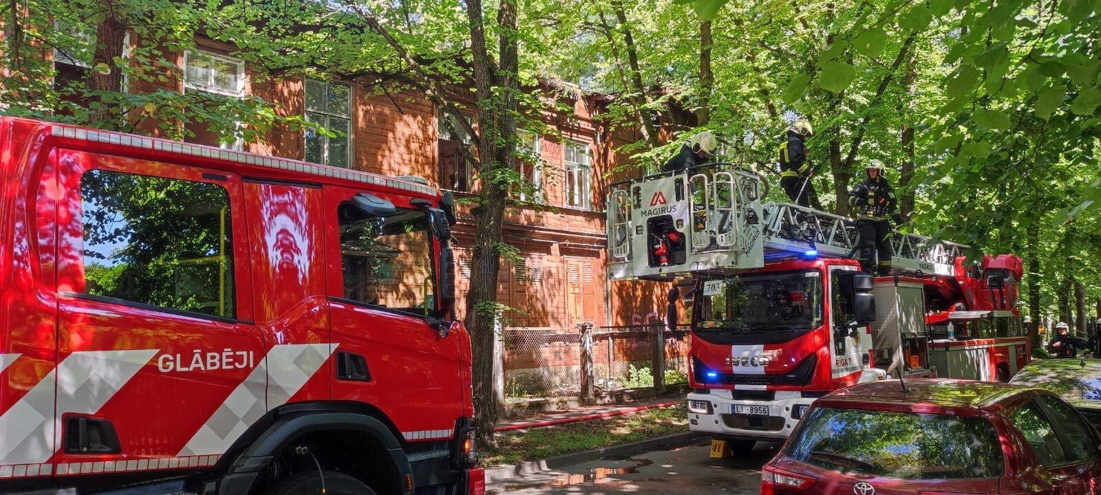 Ограничен пожар повышенной опасности в Агенскалнсе Ограничен пожар повышенной опасности в Агенскалнсе