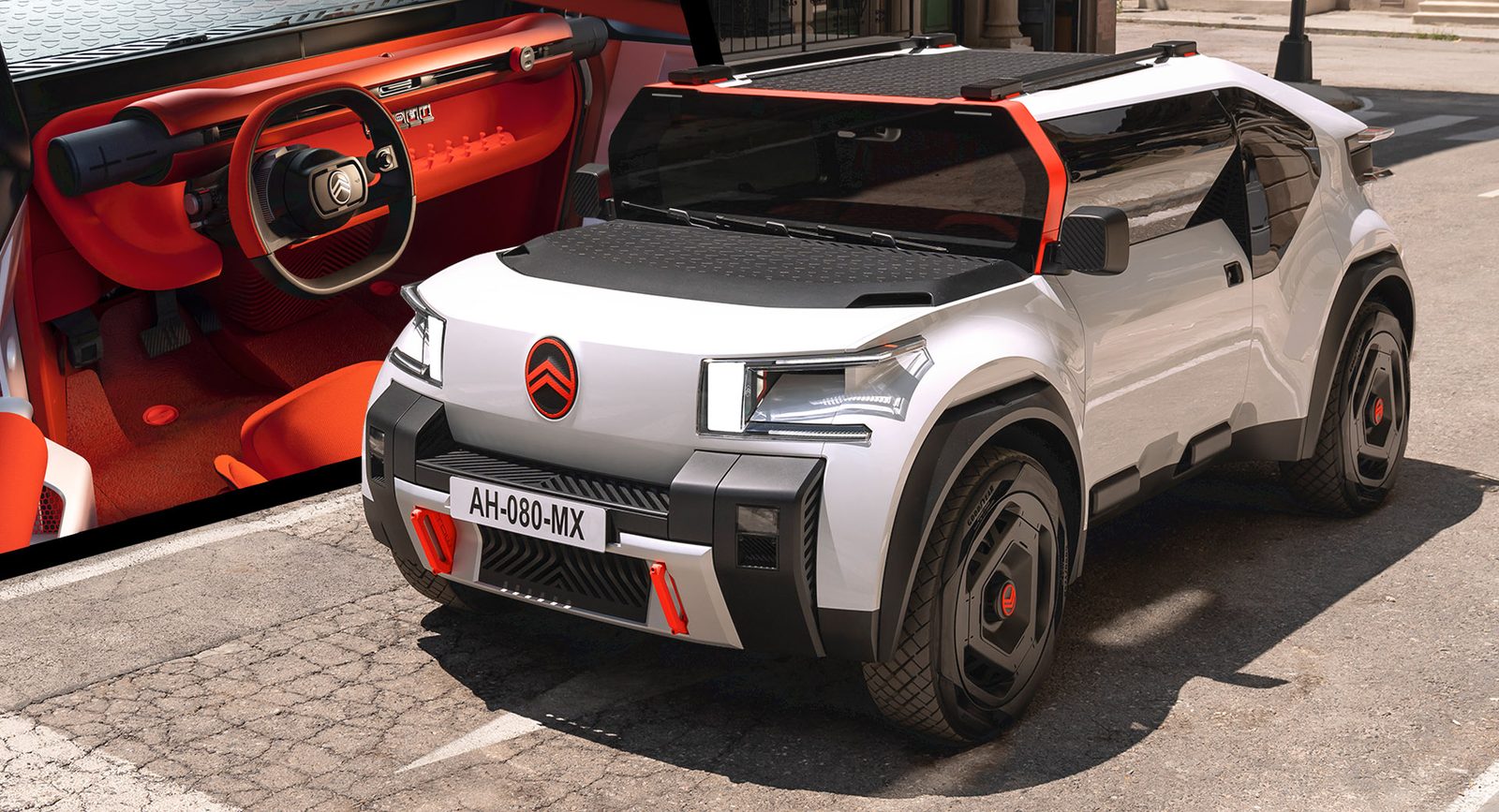 Citroen Oli: французы представили электропикап из картона
